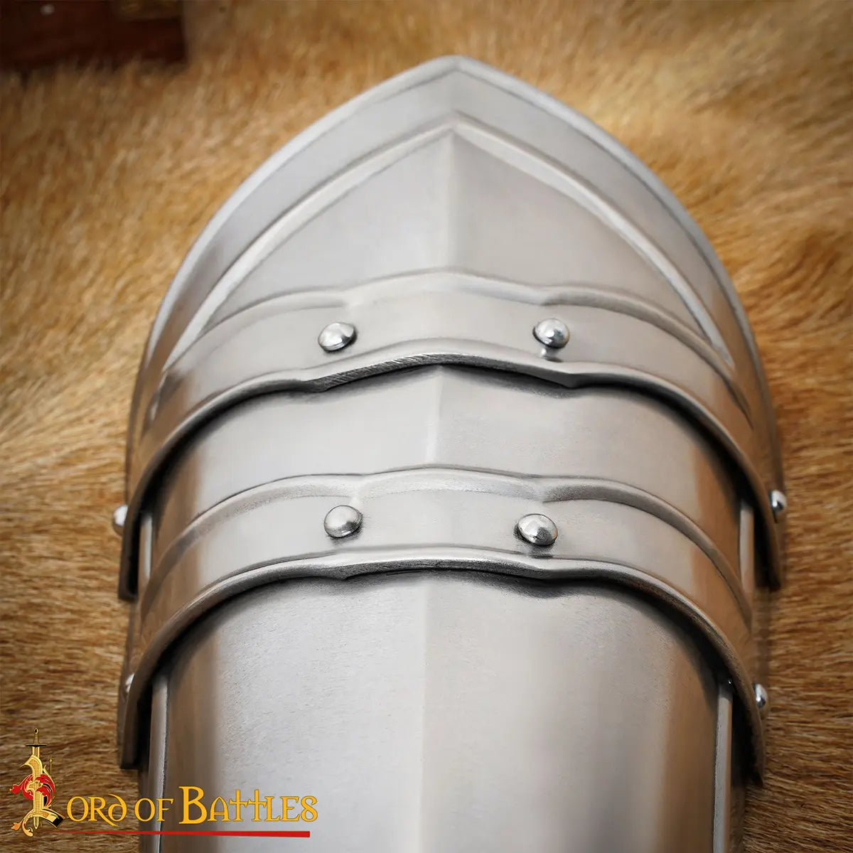 Brazales de acero medieval para LARP - imagen 13