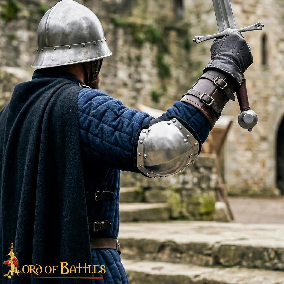 Codera medieval de acero (siglos XIII–XIV) — 16 gauge - imagen 4