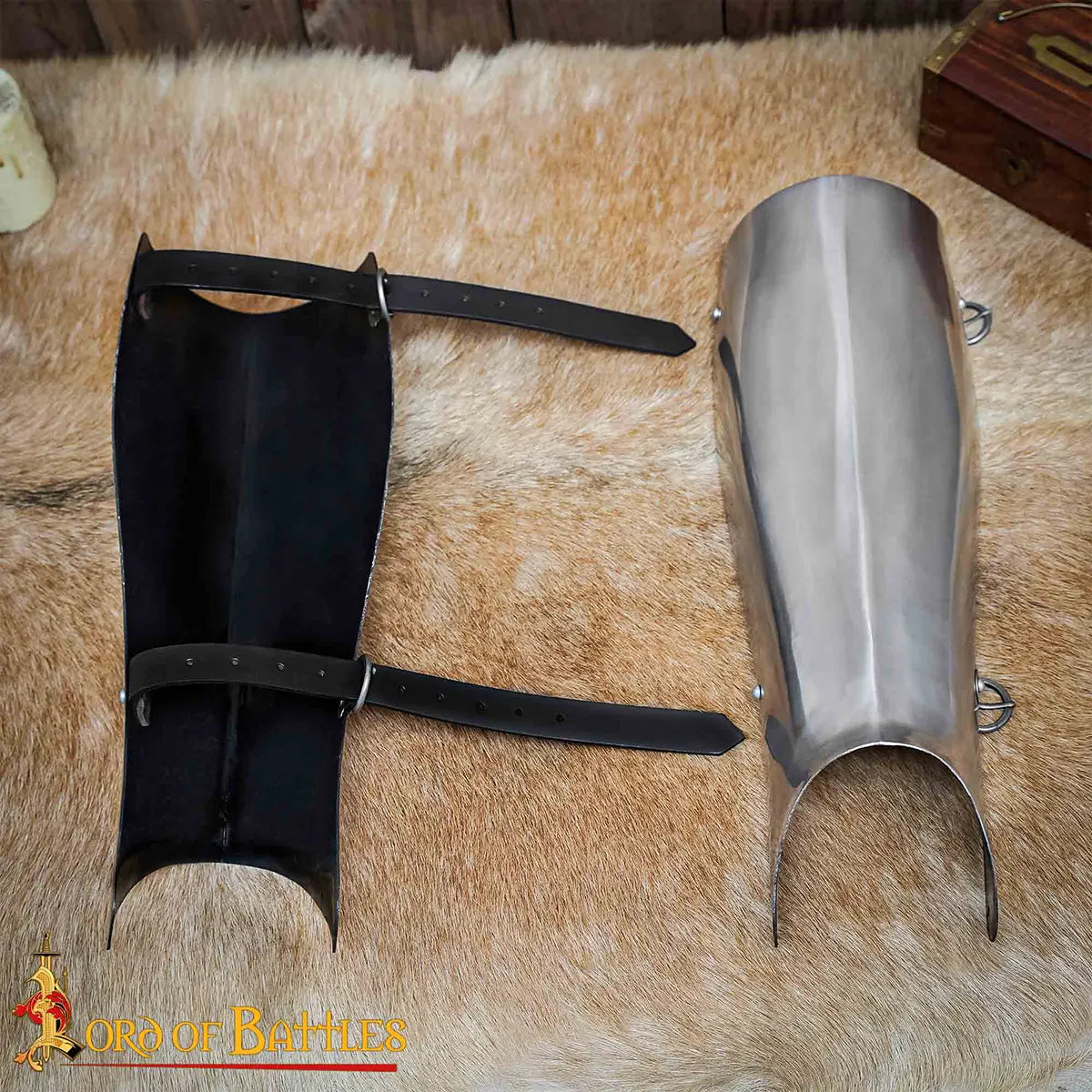 Grebas de acero para caballero medieval tardío - imagen 2