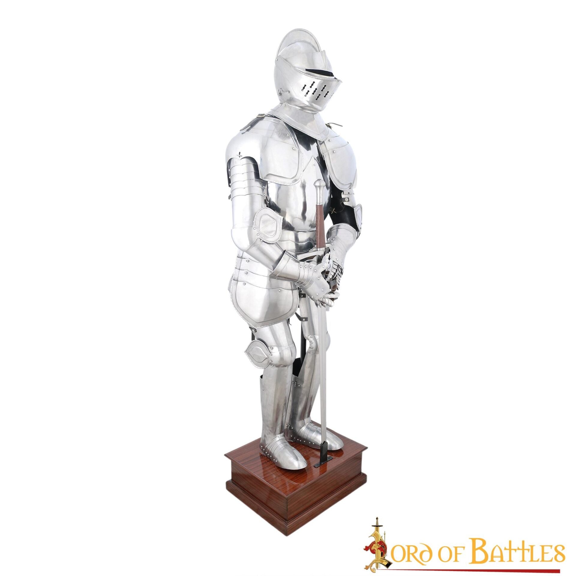 Imagen única de: Armadura Duque de Borgoña de Acero Dulce - 75" - Calibre 18 Pulido Armadura Medieval de Cuerpo Completo