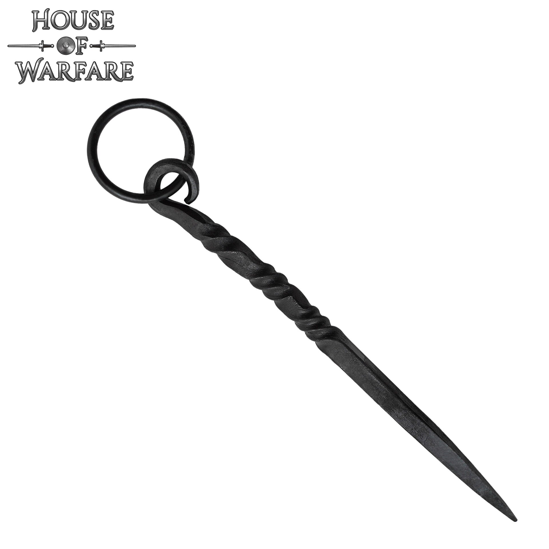 Imagen única de: Pica Medieval de Hierro Negro Forjada a Mano - 7 Pulgadas Vikingo Herramienta de Comedor