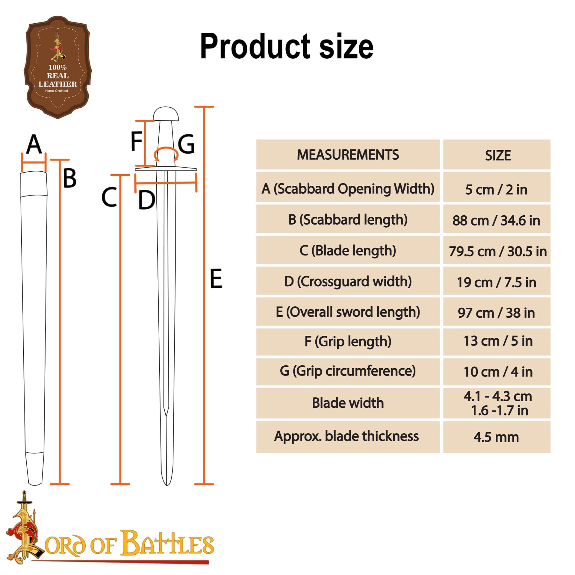 Imagen única de: Espada Vikinga Forjada a Mano Tradicionalmente con Vaina - Hoja Funcional de 38 Pulgadas