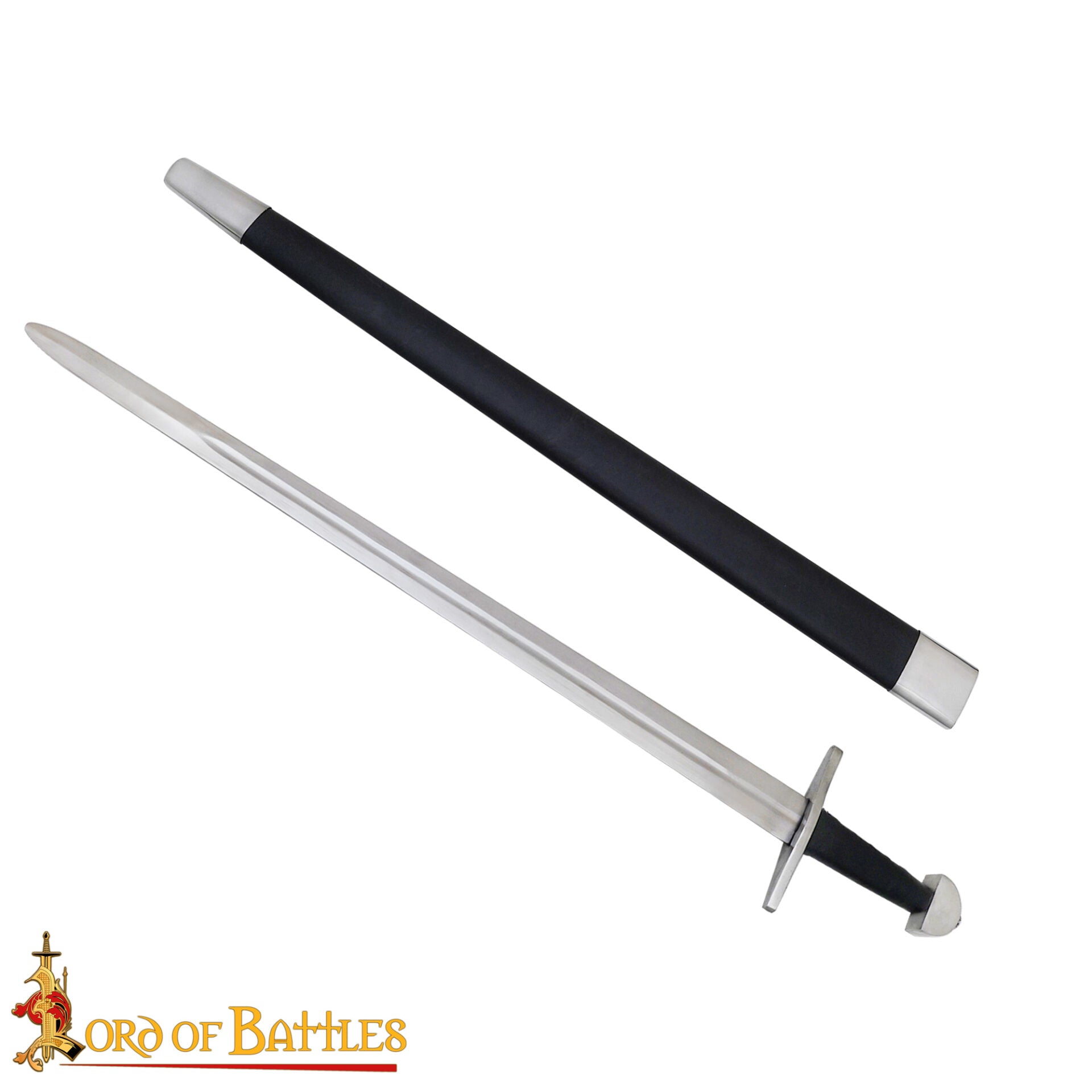 Imagen única de: Espada Vikinga Forjada a Mano Tradicionalmente con Vaina - Hoja Funcional de 38 Pulgadas