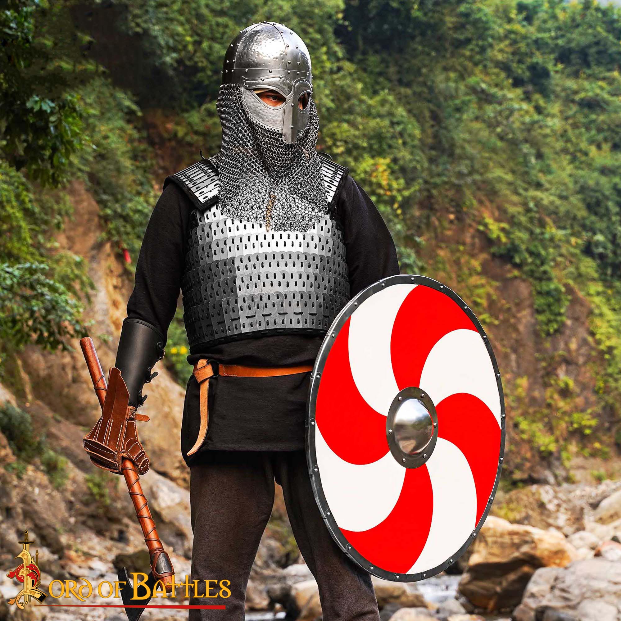 Armadura lamelar BIRKA - Vikinga para LARP (L/M/XL) - imagen 4