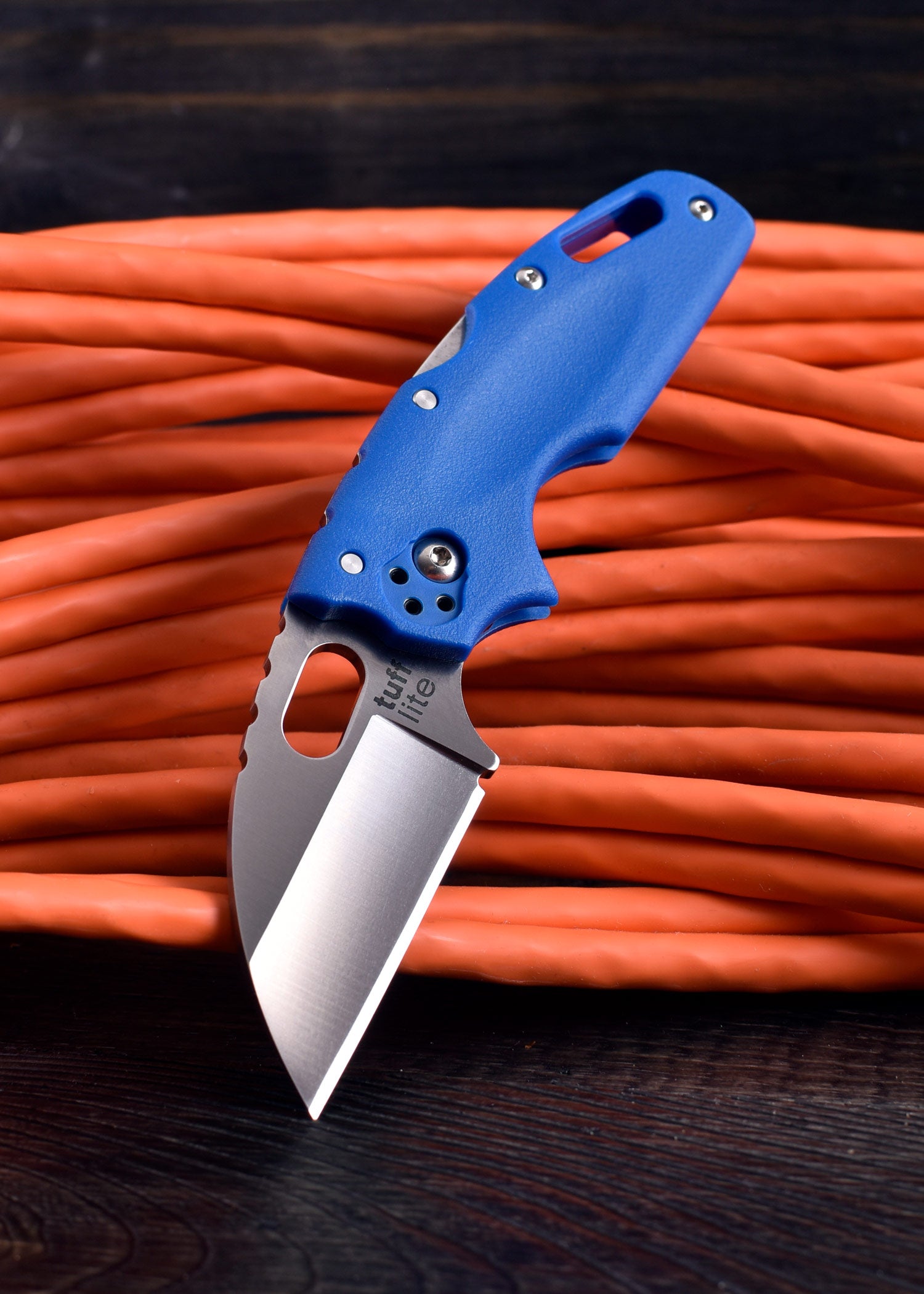 Imagen única de: Navaja De Bolsillo Tuff Lite, Filo Liso, Azul