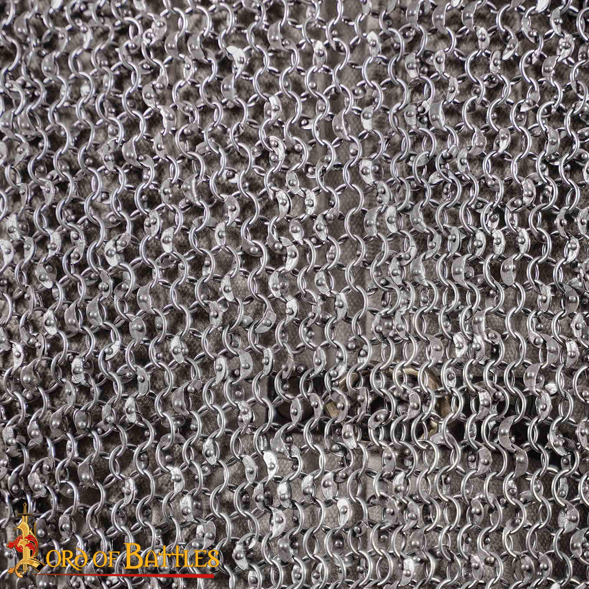 Haubergeon de malla remachada (mangas cortas) — anillas 8 mm, calibre 18 - imagen 5