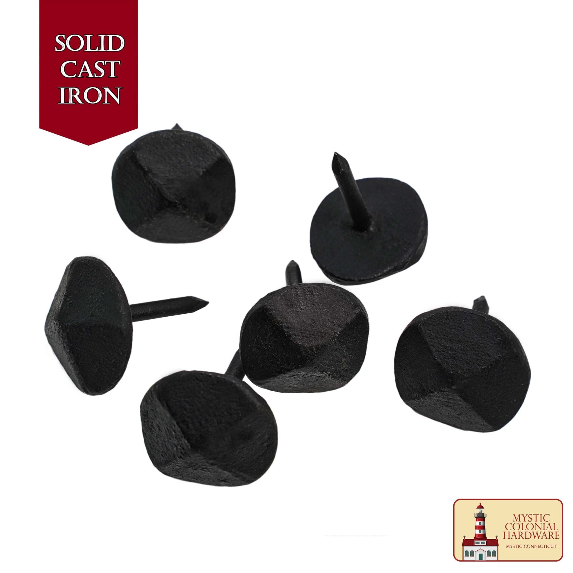 Imagen única de: Clavos Clavos Decorativos de Hierro, Forjados a Mano, Acabado Ennegrecido Al Aceite Natural