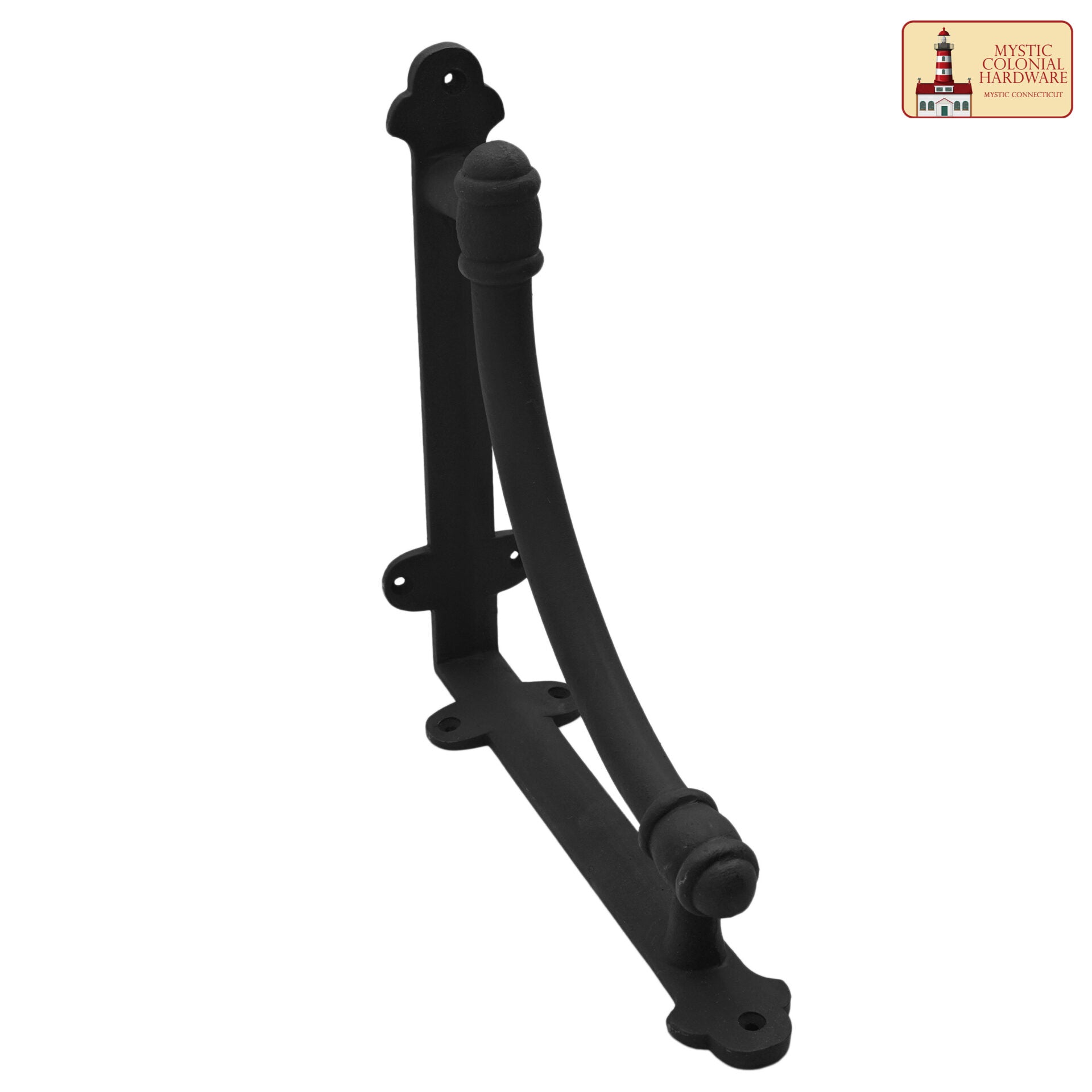 Soportes de estantería forjados en hierro macizo 13" x 9.5" — estilo victoriano, gótico y steampunk