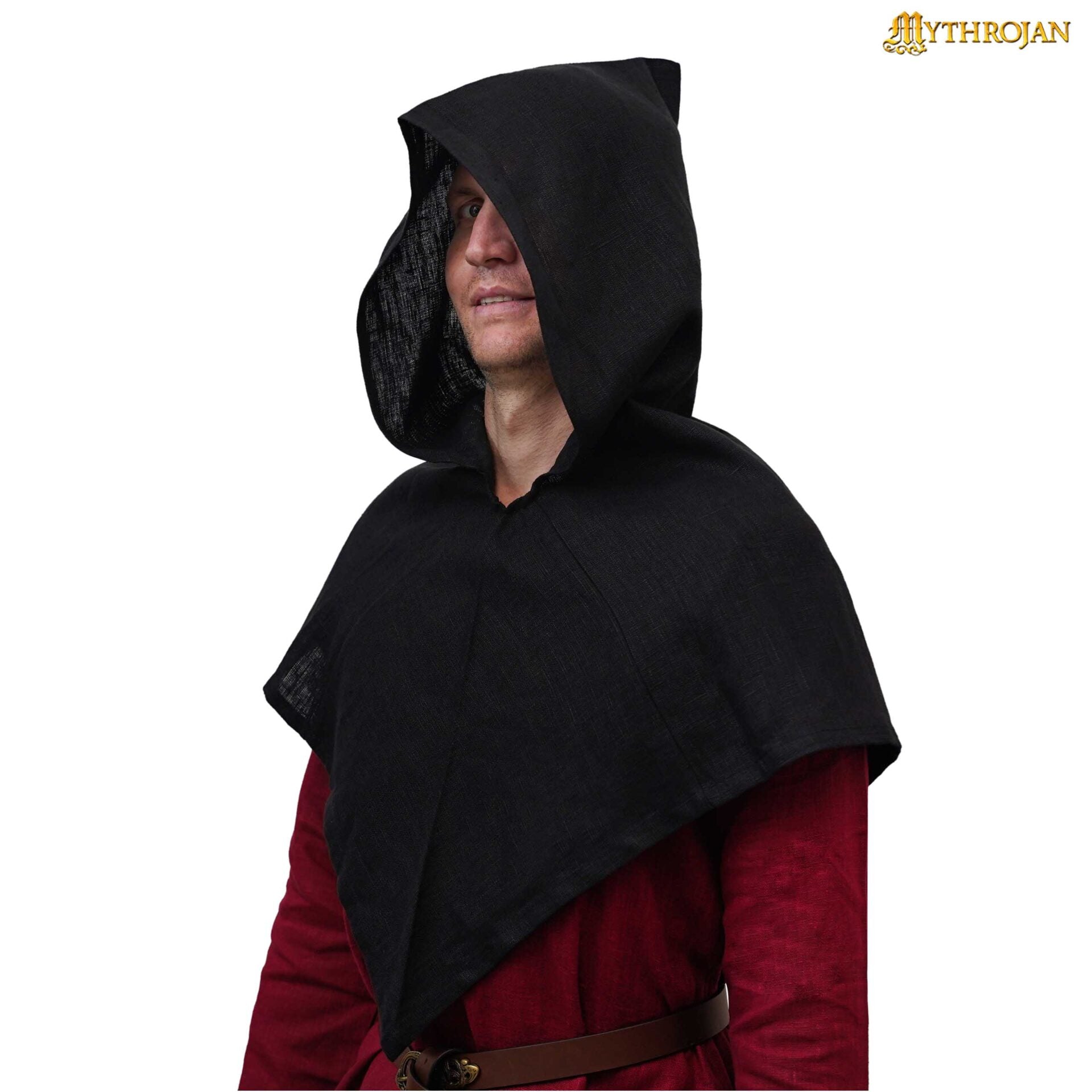 Capucha vikinga de lino - imagen 2