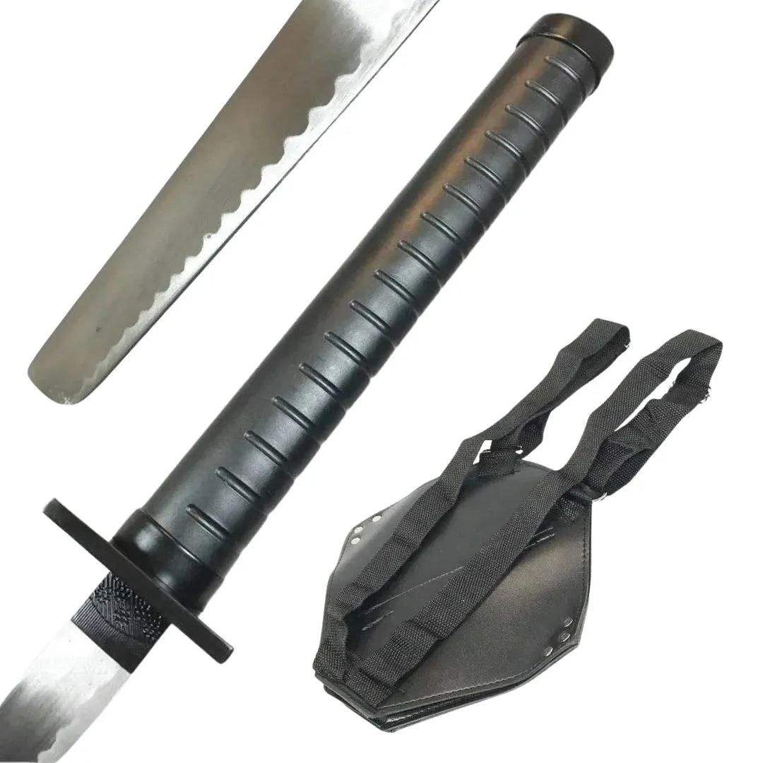 Imagen de Katanas de Deadpool con mochila, cosplay parte de nuestra colección en Tienda Medieval, sitio oficial.