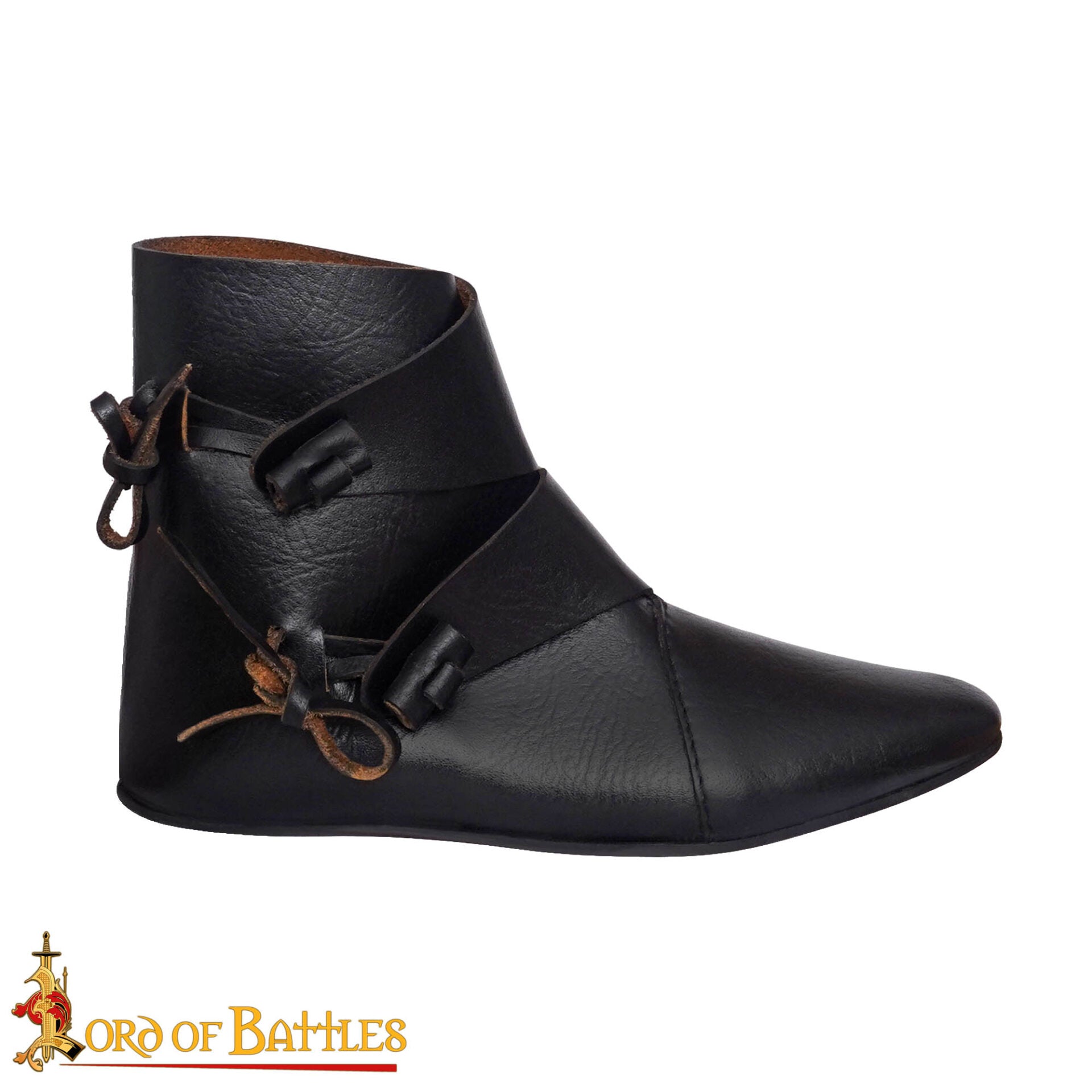 Botas tobilleras vikingas Jorvik de cuero - imagen 18