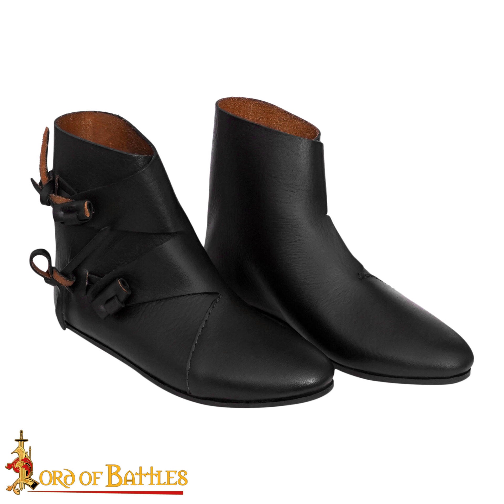 Botas tobilleras vikingas Jorvik de cuero - imagen 19
