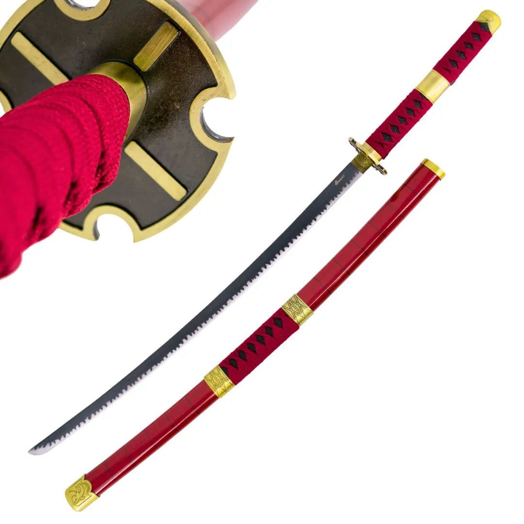 Imagen de Espada katana Sandai Kitetsu Roronoa Zoro One Piece decorativa gama alta parte de nuestra colección en Todo Medieval, sitio oficial.