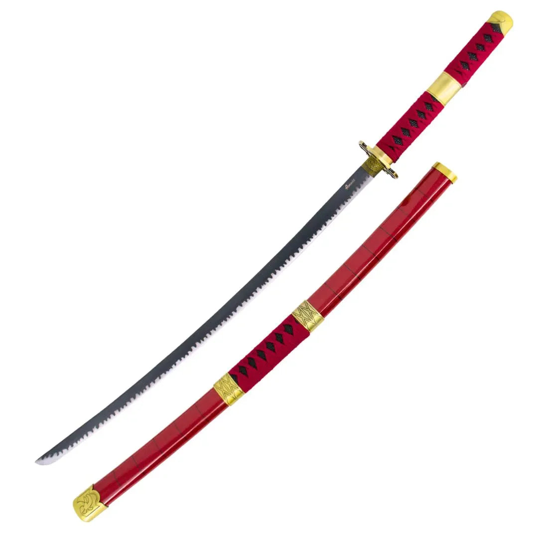 Imagen de Espada katana Sandai Kitetsu Roronoa Zoro One Piece decorativa gama alta parte de nuestra colección en Todo Medieval, sitio oficial.