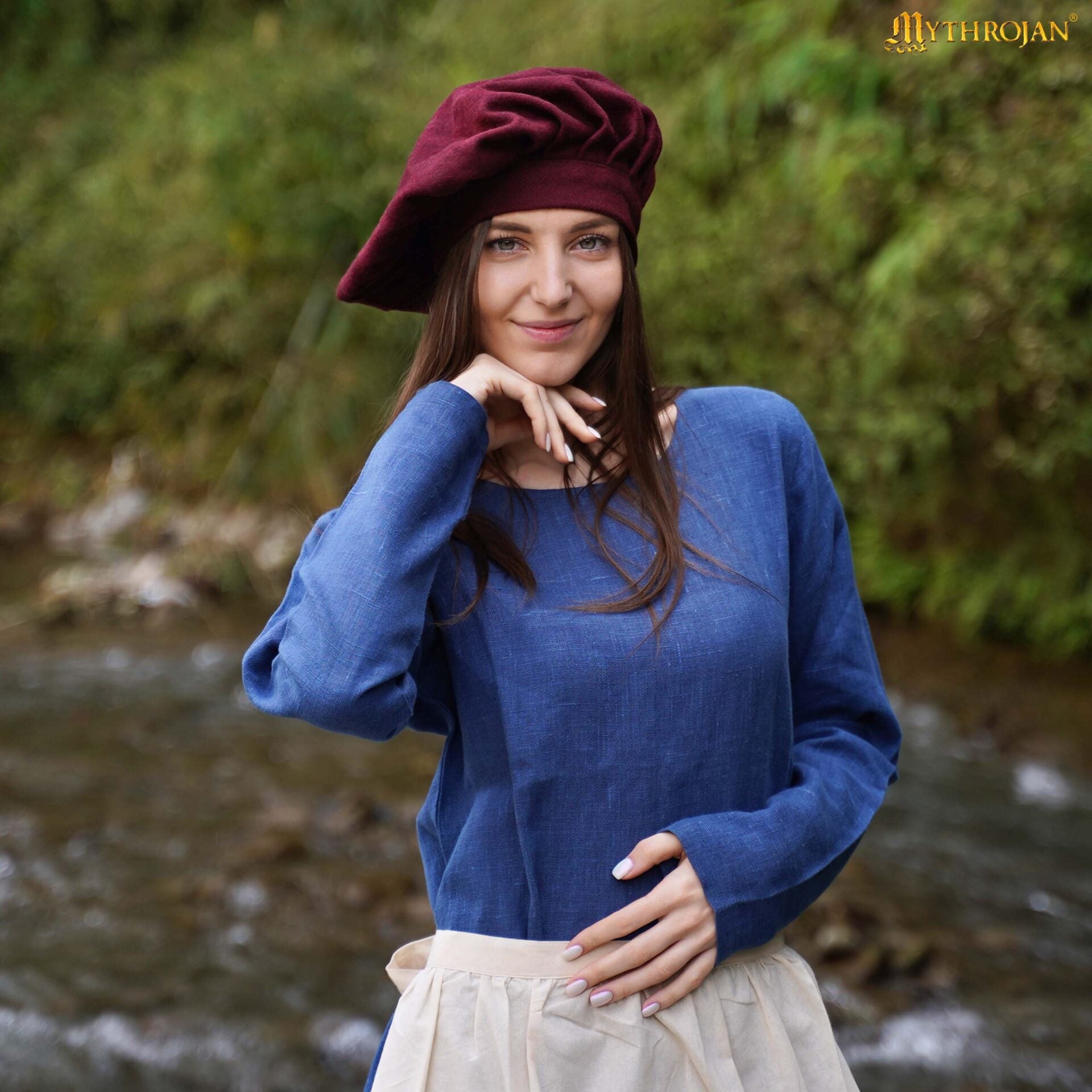 Boina Landsknecht de lana reciclada