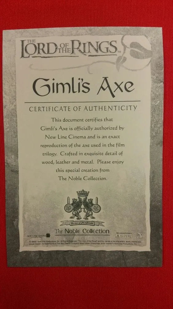Imagen única de: Hacha de Gimli Réplica de El Señor de los Anillos
