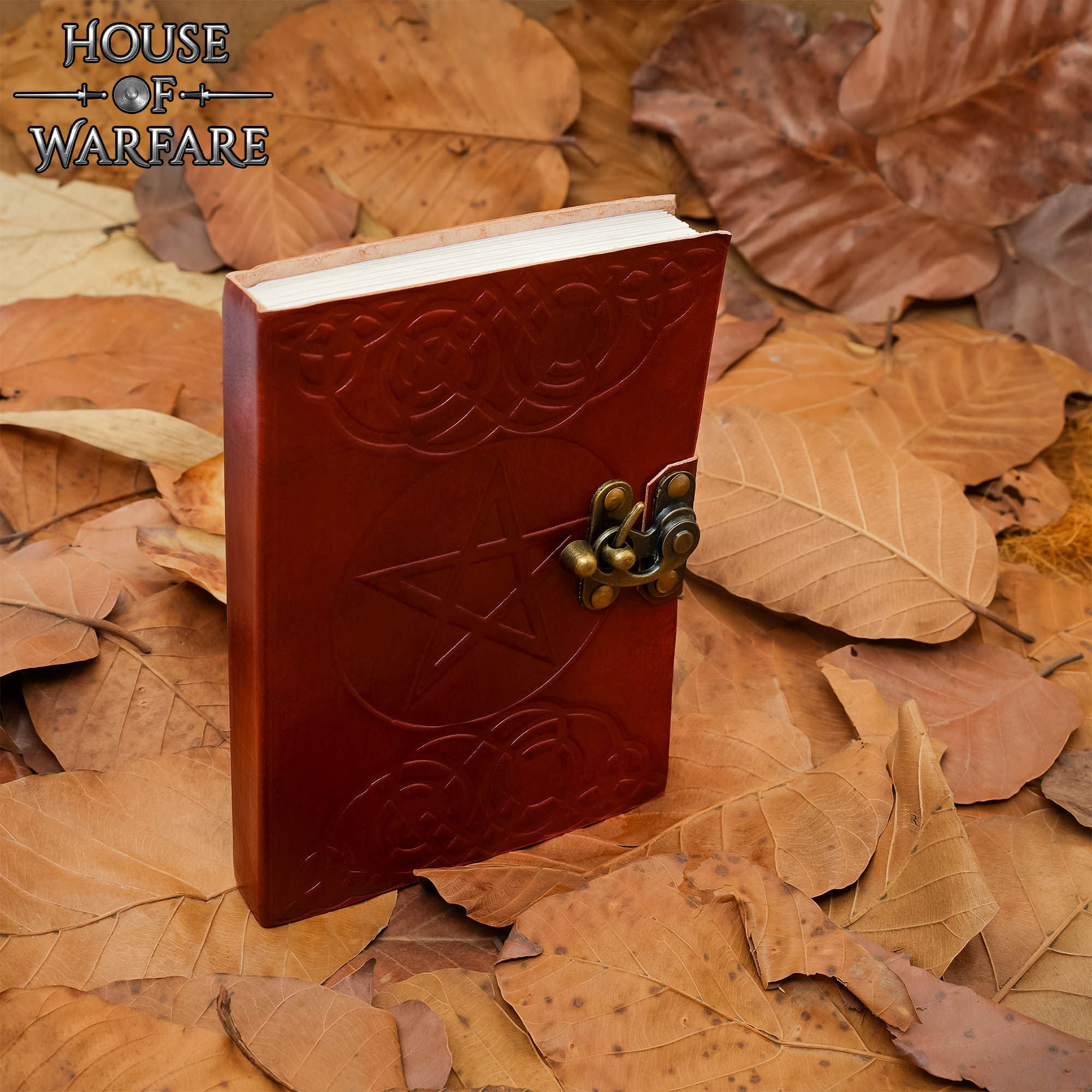 Cuaderno de cuero con pentagrama y cierre de latón - imagen 8