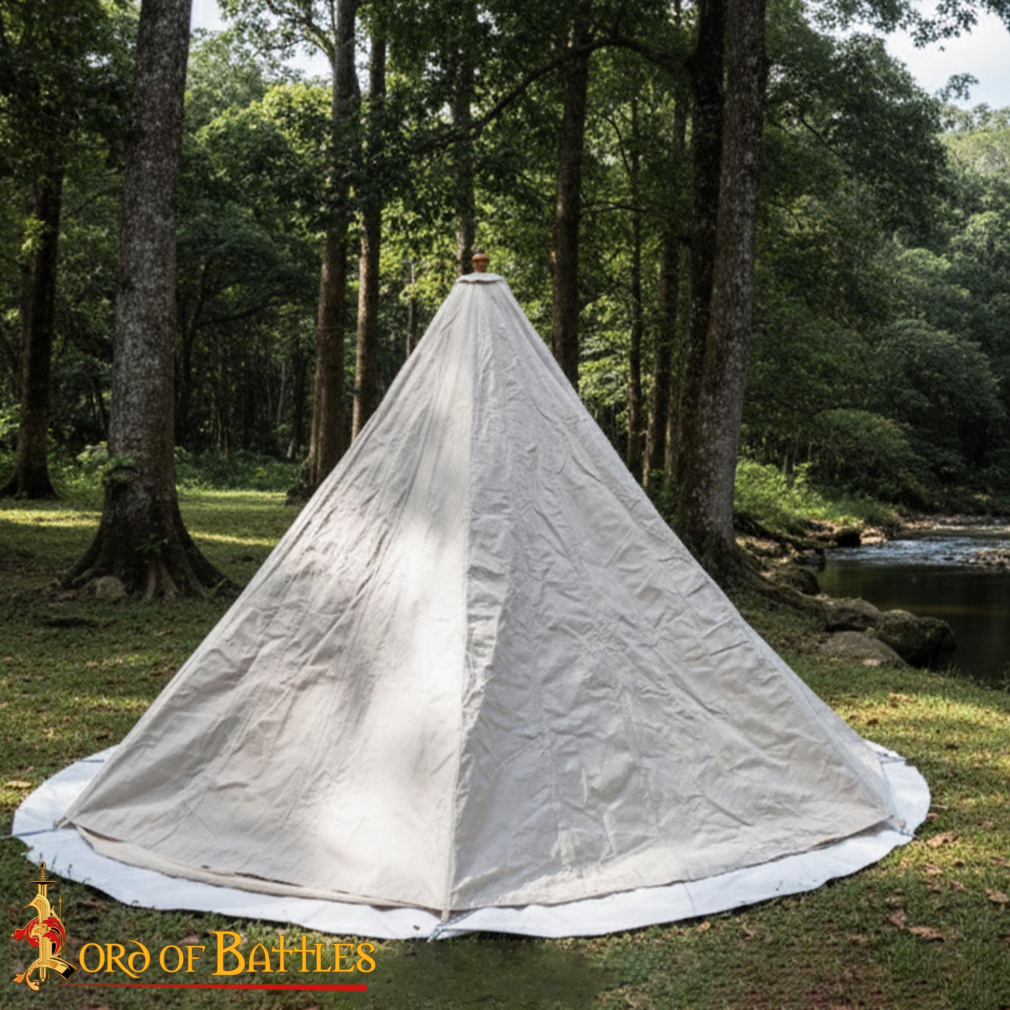 Tienda de Lona Cónica Medieval | Refugio de Camping - Imagen 6