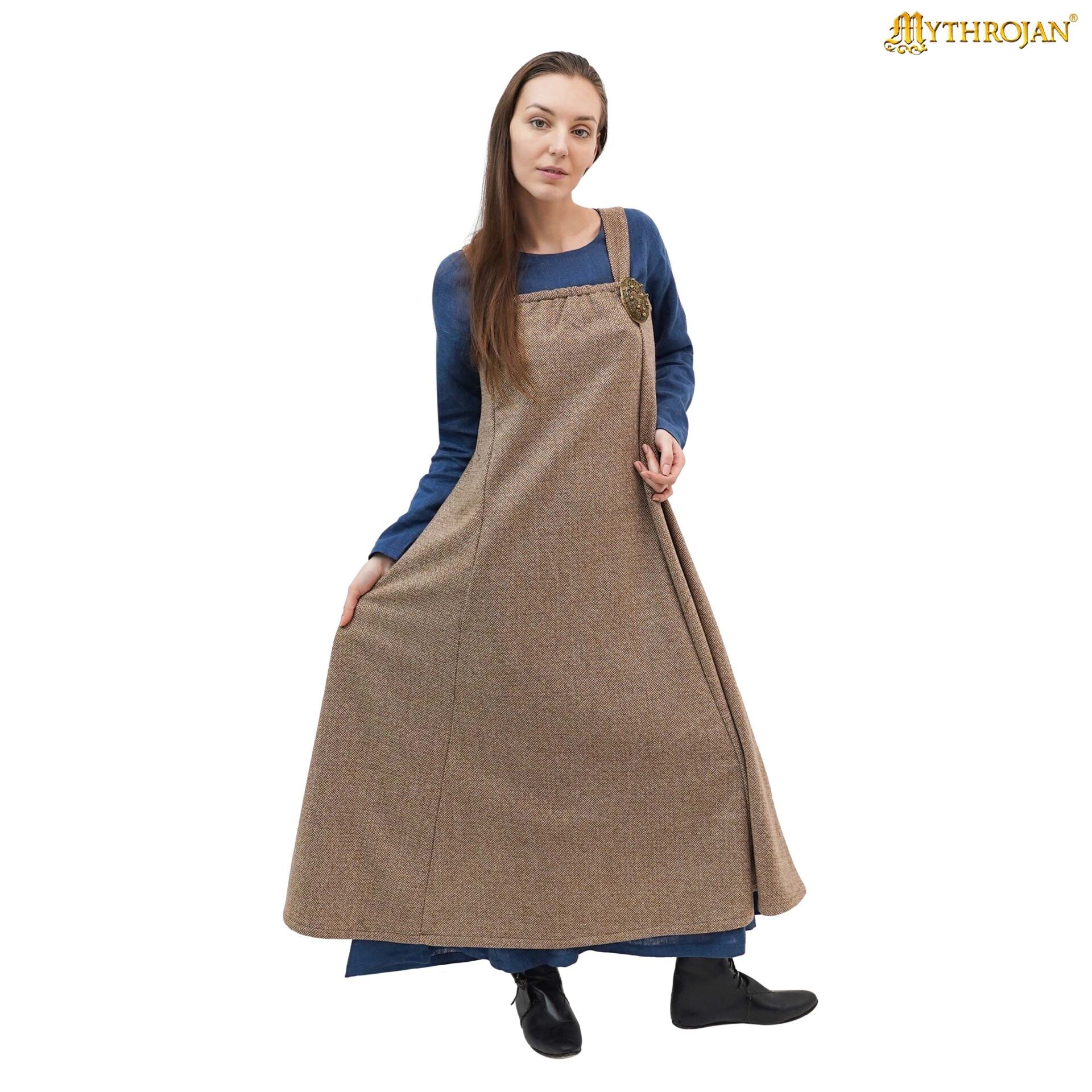 Vestido delantal vikingo Hilda - 100% lana reciclada - imagen 5