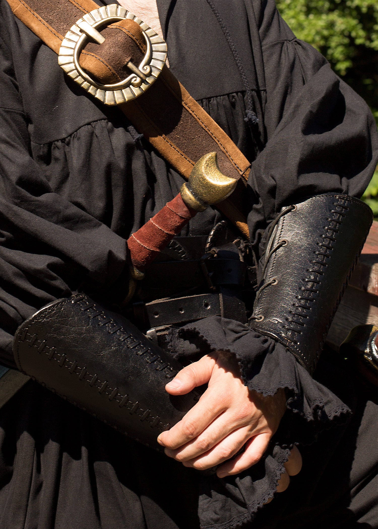Imagen única de: Brazales Squire, Negro, Par