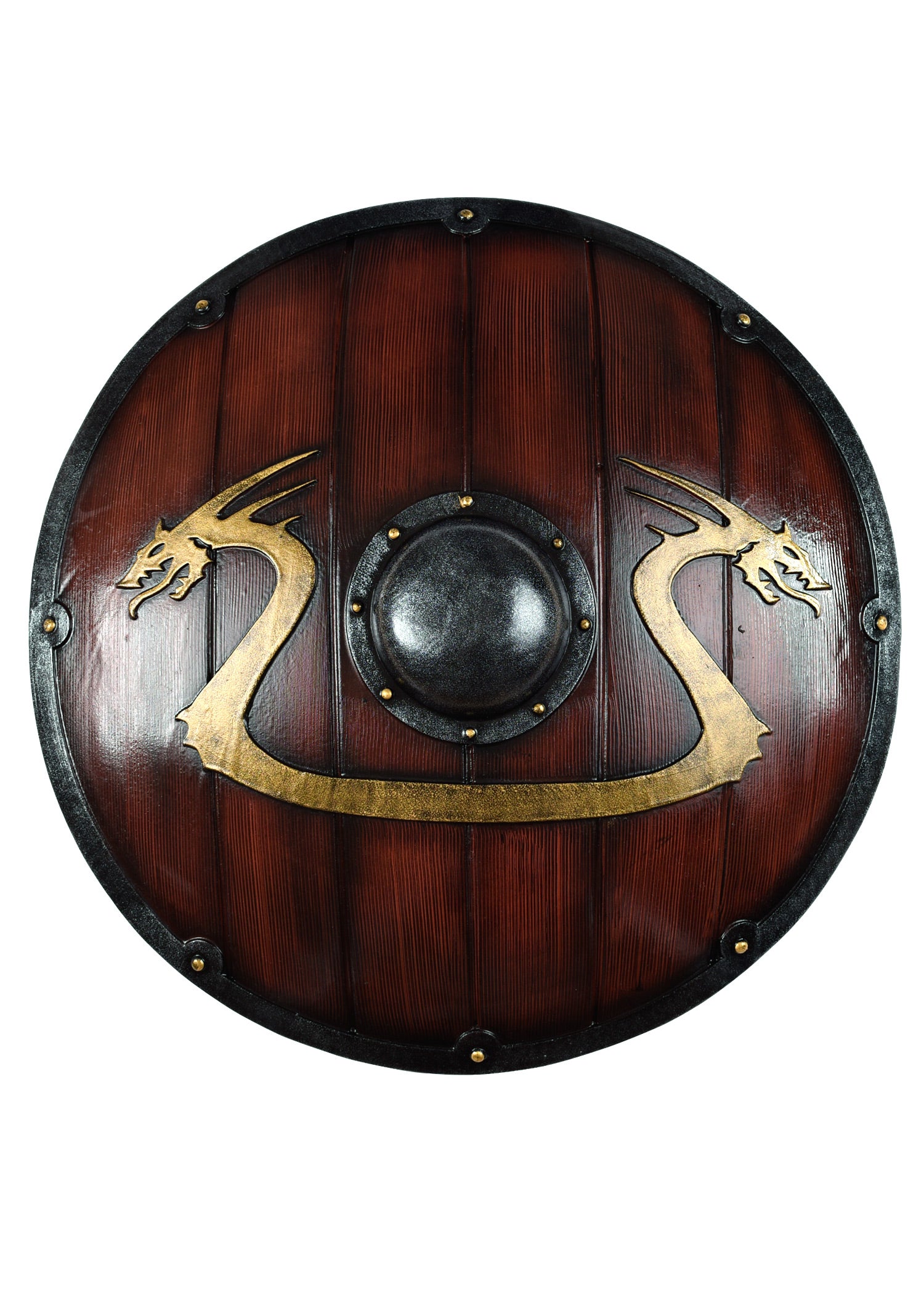 Imagen única de: Escudo Vikingo Con Motivo De Dragón.