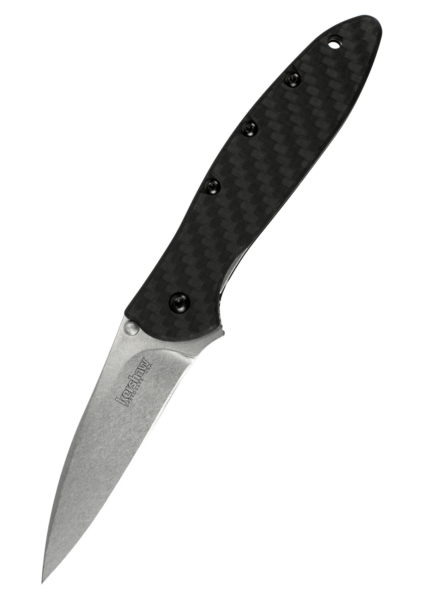 Imagen única de: Navaja Kershaw Leek Cpm154, Fibra De Carbono, Lavado A La Piedra
