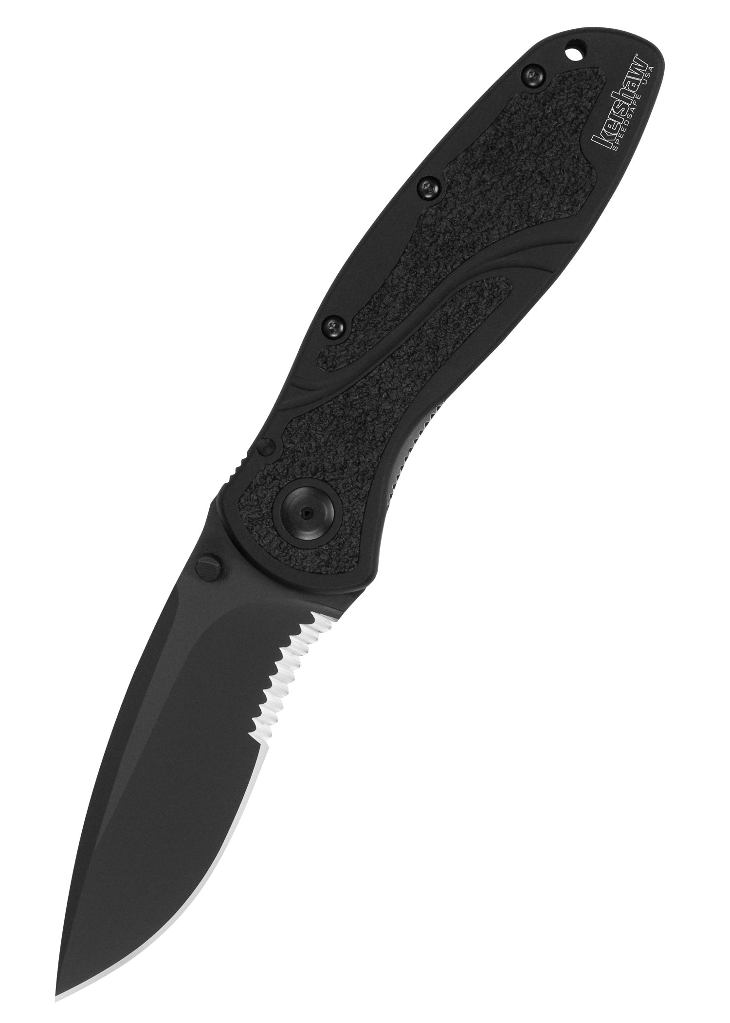 Imagen única de: Navaja Kershaw Blur, Negra, Filo Dentado