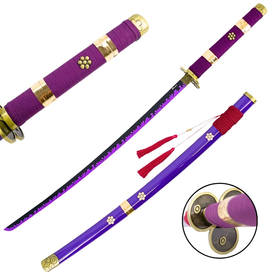 Katana Enma de Zoro One Piece - Réplica Decorativa, Funcional o Bambú