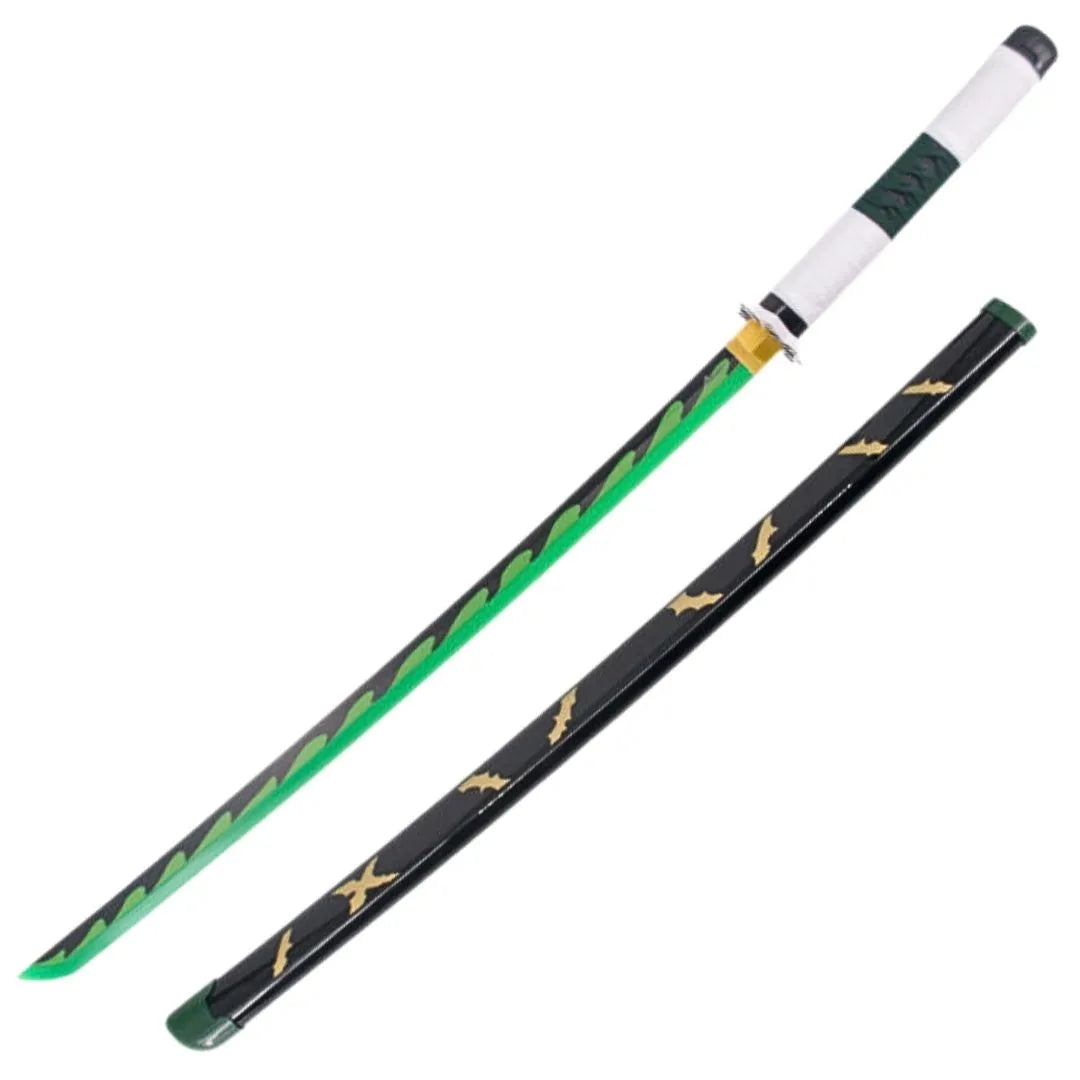 Imagen única de: Katana Decorativa Hoja de Bambú con LED Sanemi Shinazugawa de Demon Slayer