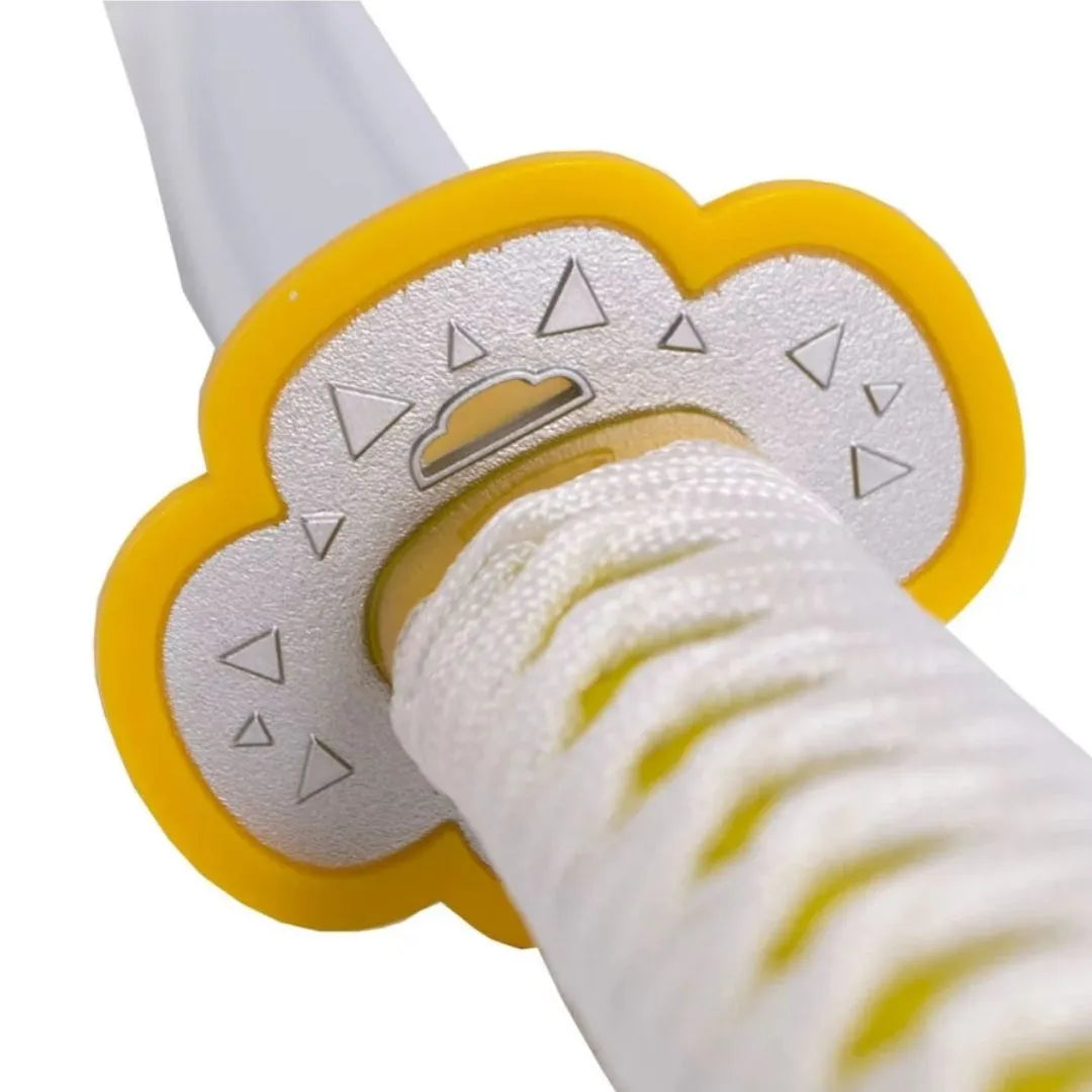 Imagen única de: Katana Decorativa de Zenitsu Agatsuma Hoja de Bambú Demon Slayer