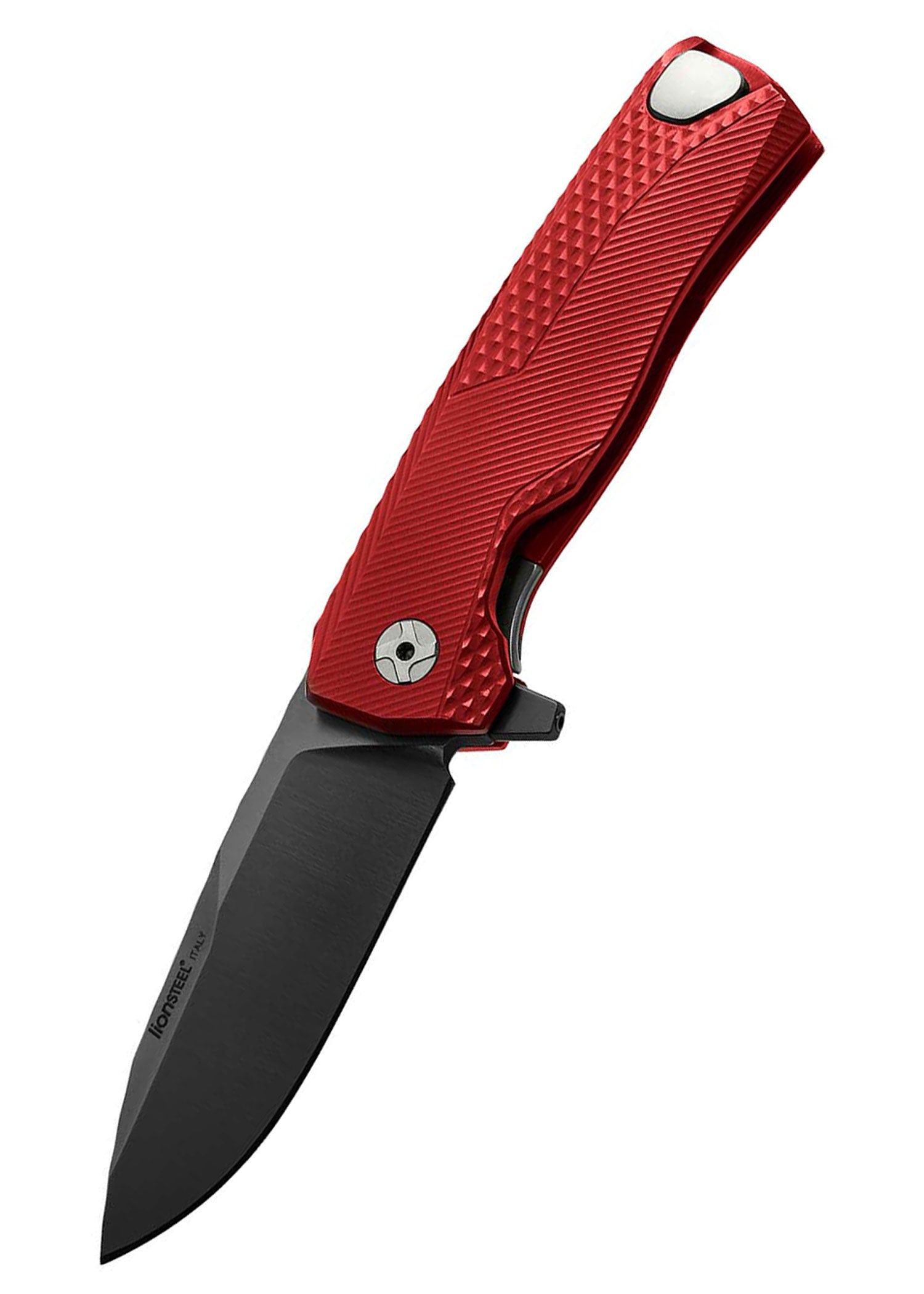 Imagen única de: Navaja De Bolsillo Rok Aluminio, Roja, Negra, Lionsteel