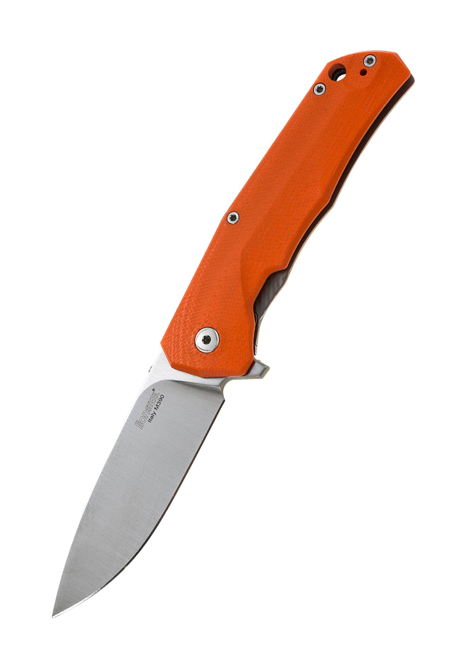 Imagen única de: Navaja De Bolsillo T.r.e. G10 Naranja, Acero León