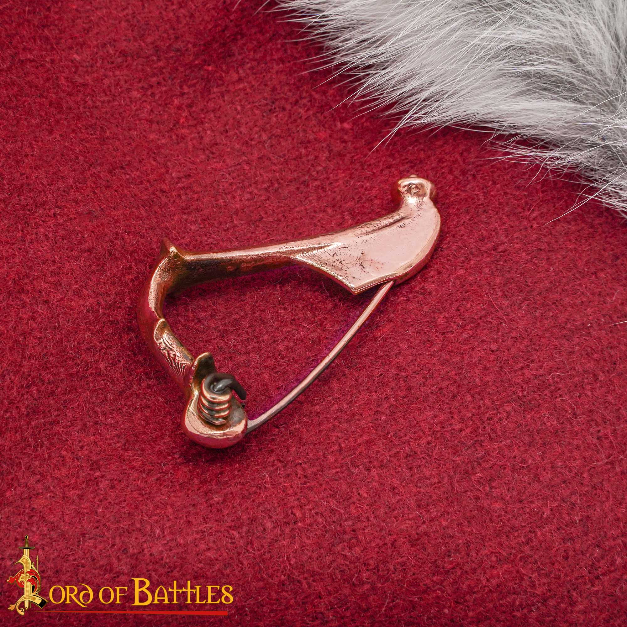 Fíbula romana de bronce (s. I–III) — broche tipo ballesta - imagen 3