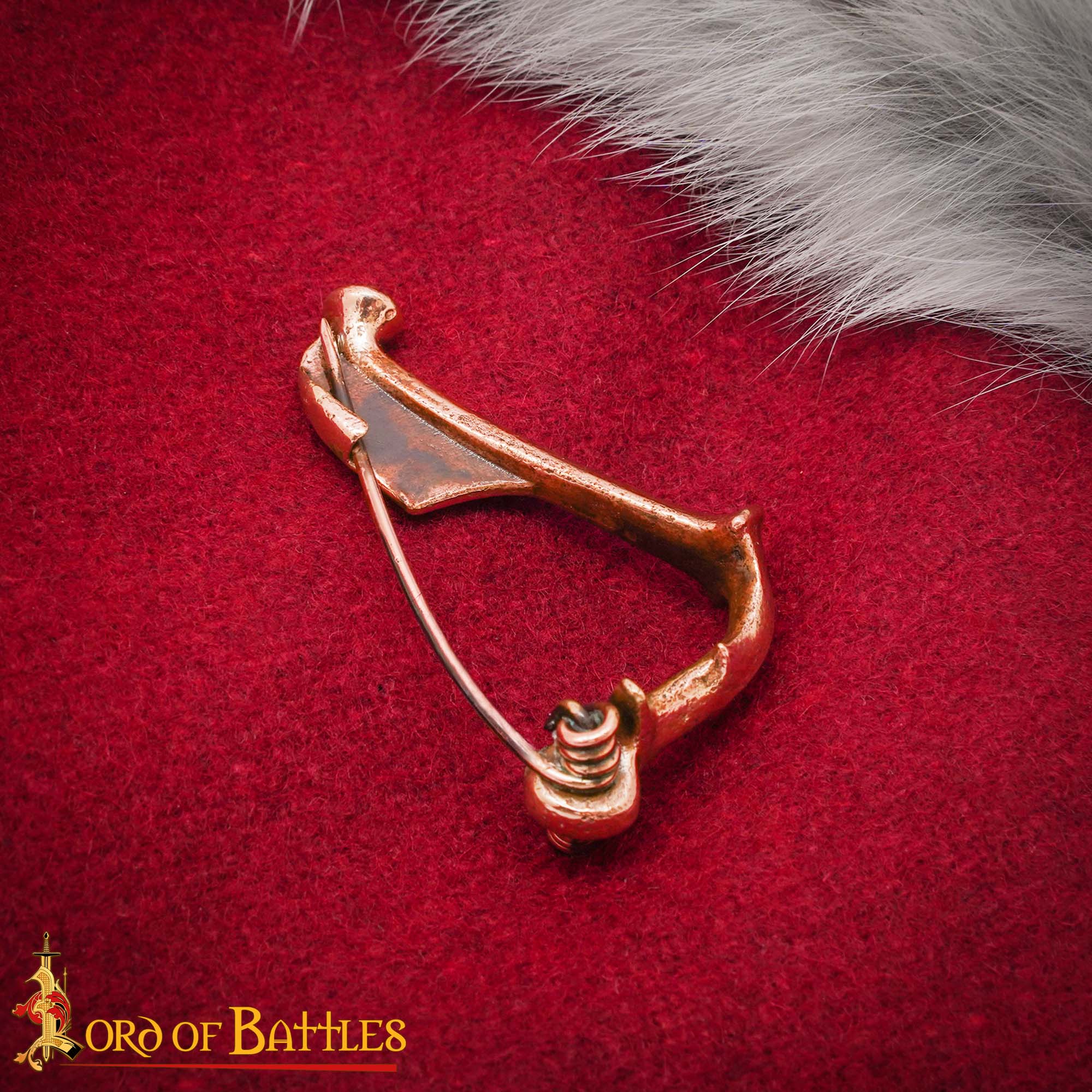 Fíbula romana de bronce (s. I–III) — broche tipo ballesta - imagen 5
