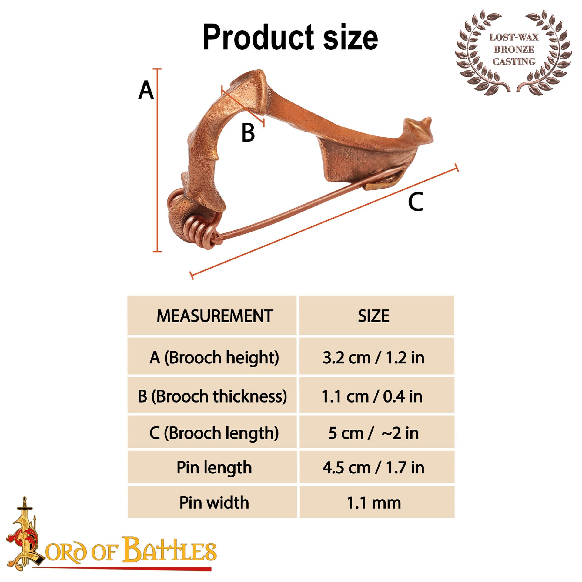Fíbula romana de bronce (s. I–III) — broche tipo ballesta - imagen 11