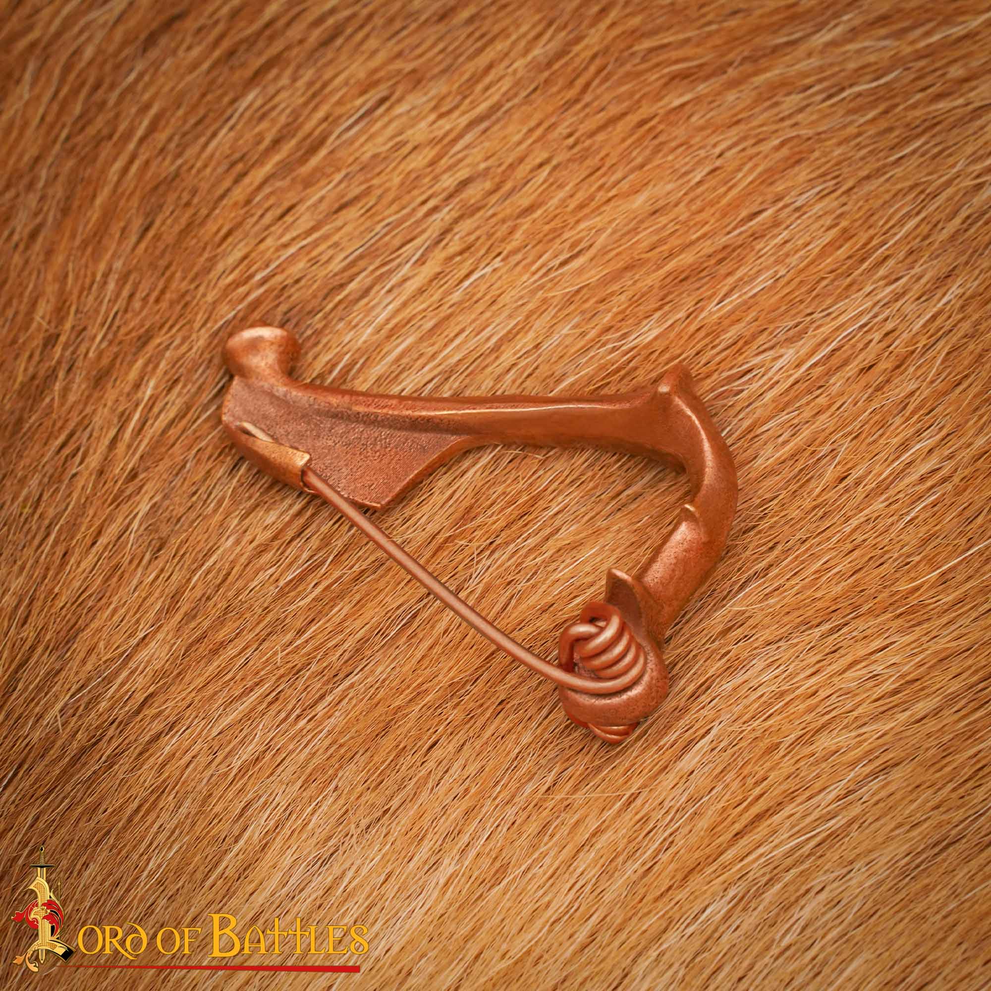 Fíbula romana de bronce (s. I–III) — broche tipo ballesta - imagen 15