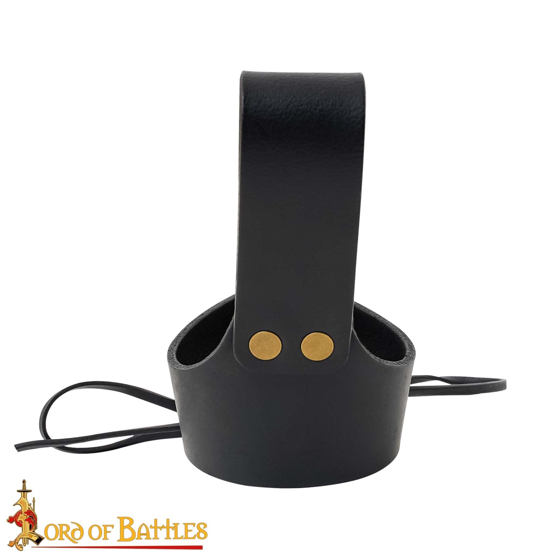 Soporte de cuero para cuerno de beber - ajustable - imagen 88