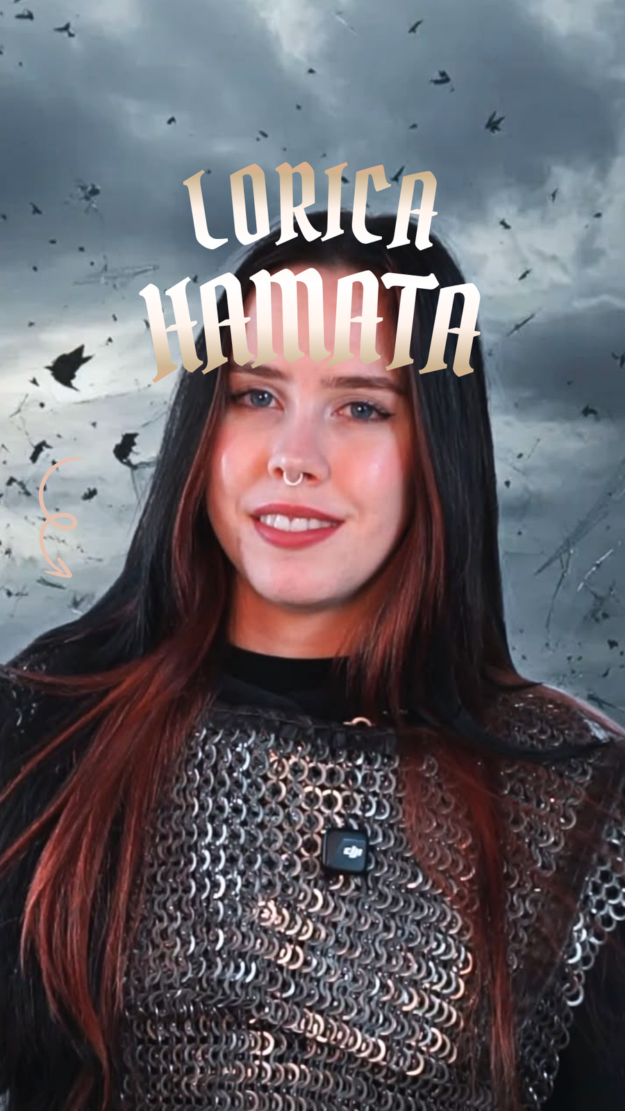 Lorica Hamata – Cota de malla romana de acero inoxidable con anillas remachadas de 9 mm