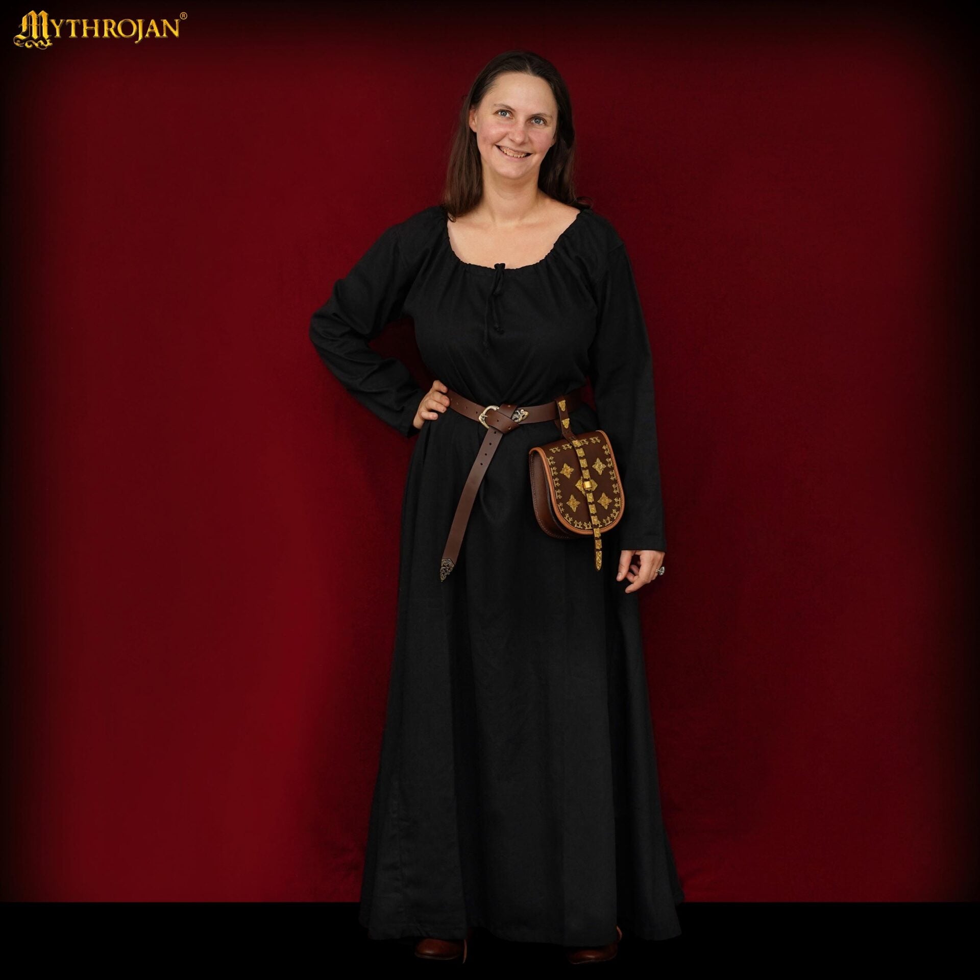 Vestido medieval Maiden de algodón 100% para LARP y recreación - imagen 19