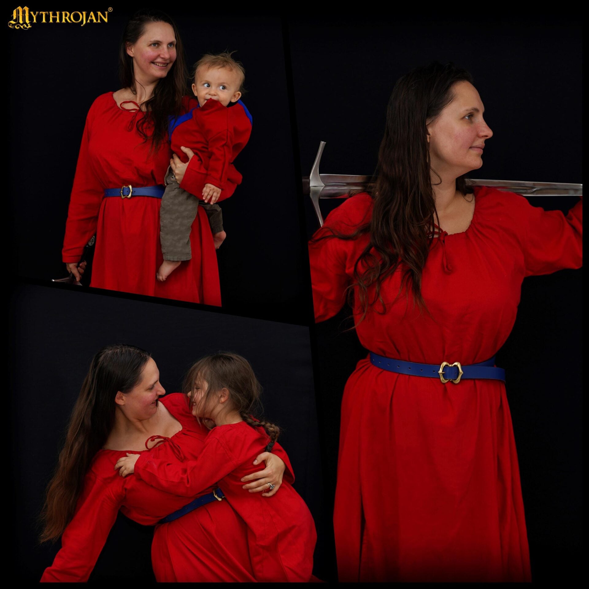 Vestido medieval Maiden de algodón 100% para LARP y recreación - imagen 8