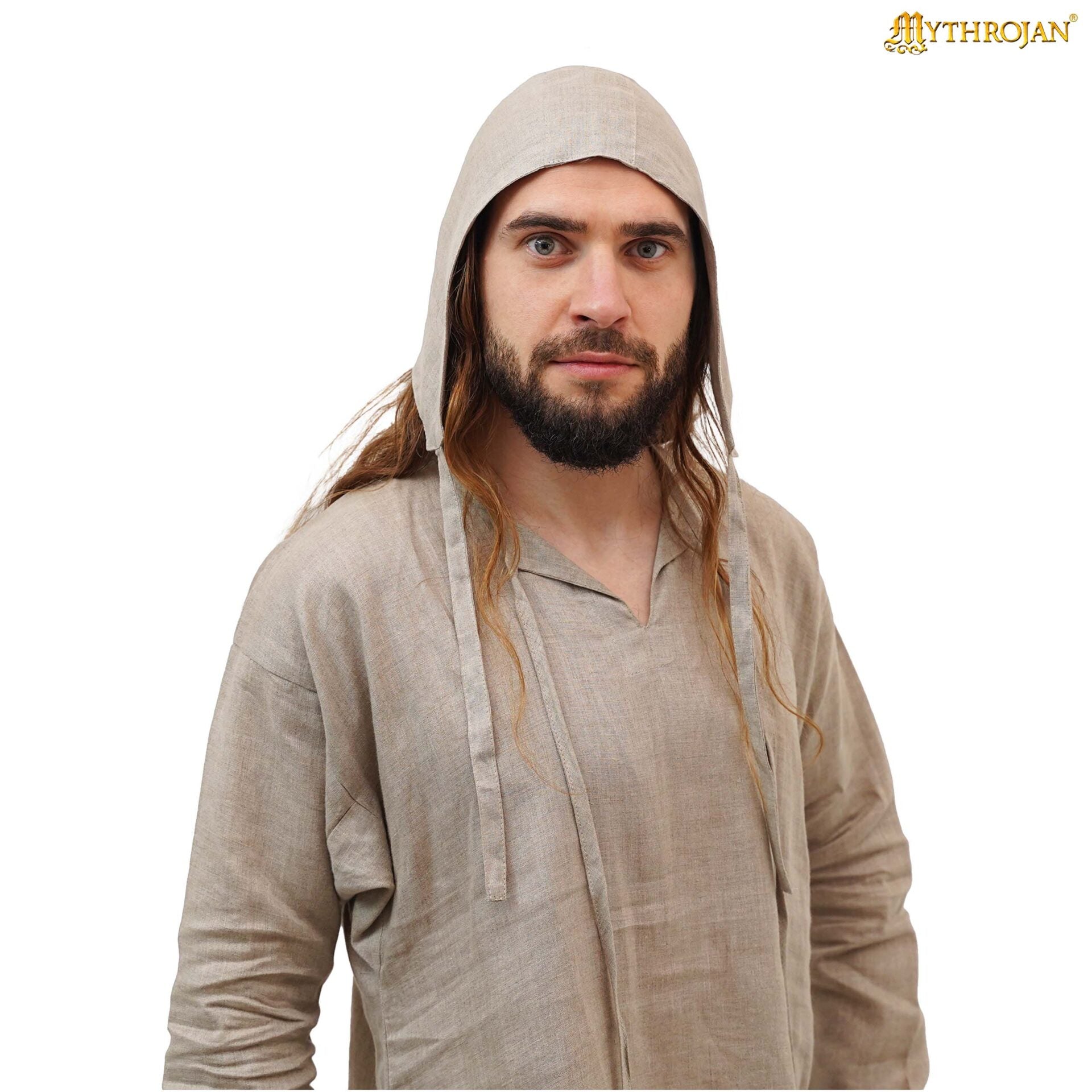 Cofia medieval de lino 100% — Robert - imagen 4