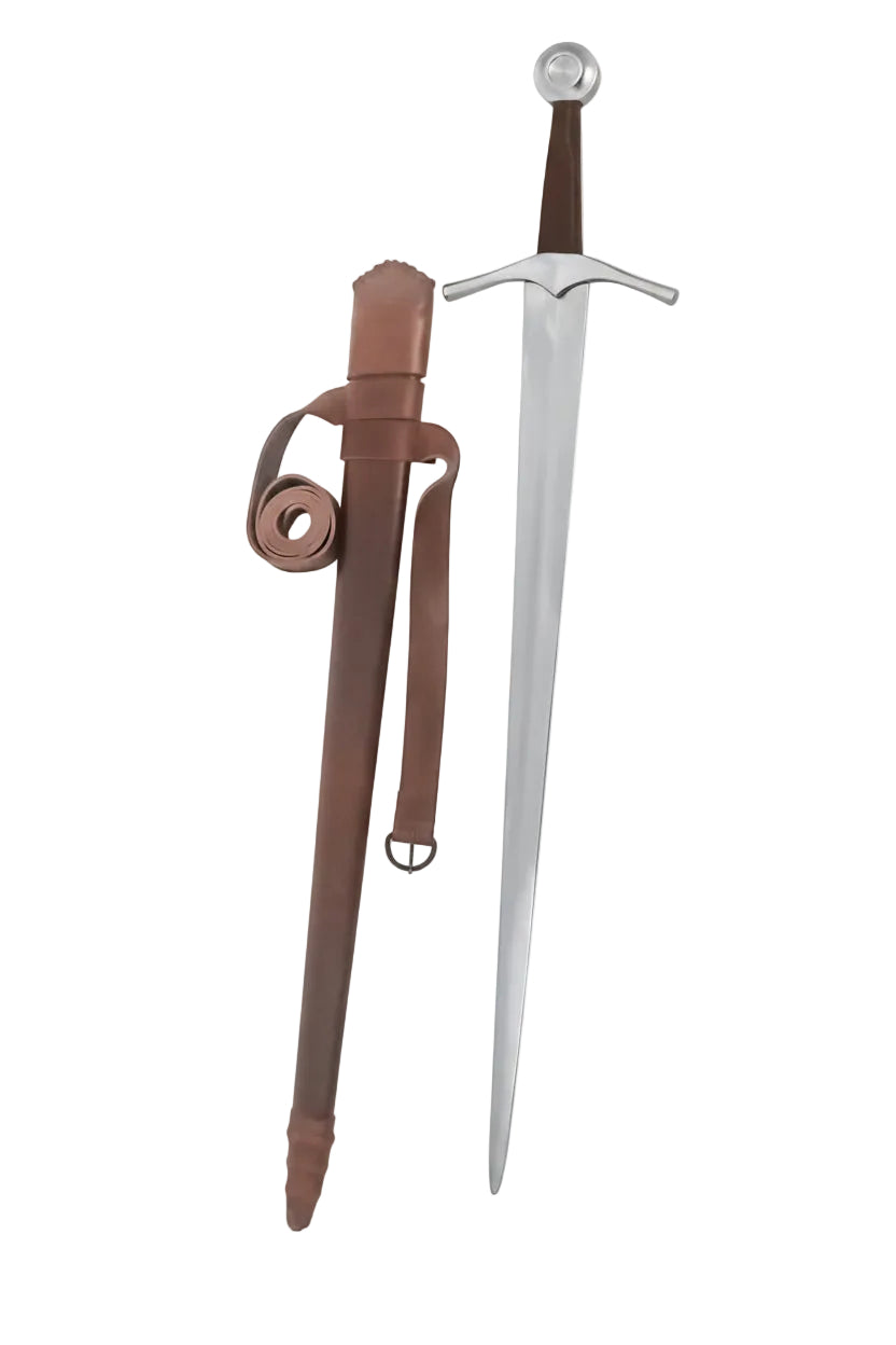 Espada Medieval Tipo XVI - Artesanal y con Vaina de Cuero