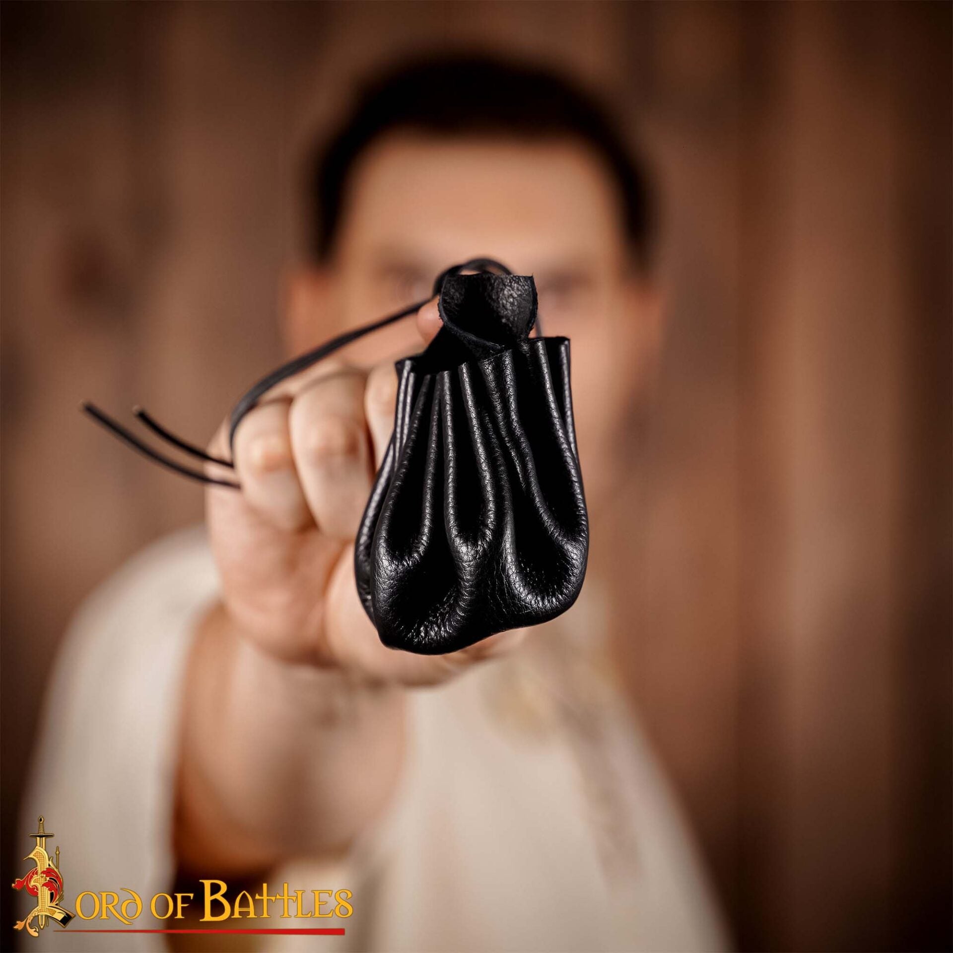 Bolsa de monedas para cinturón, cuero genuino hecha a mano - imagen 7