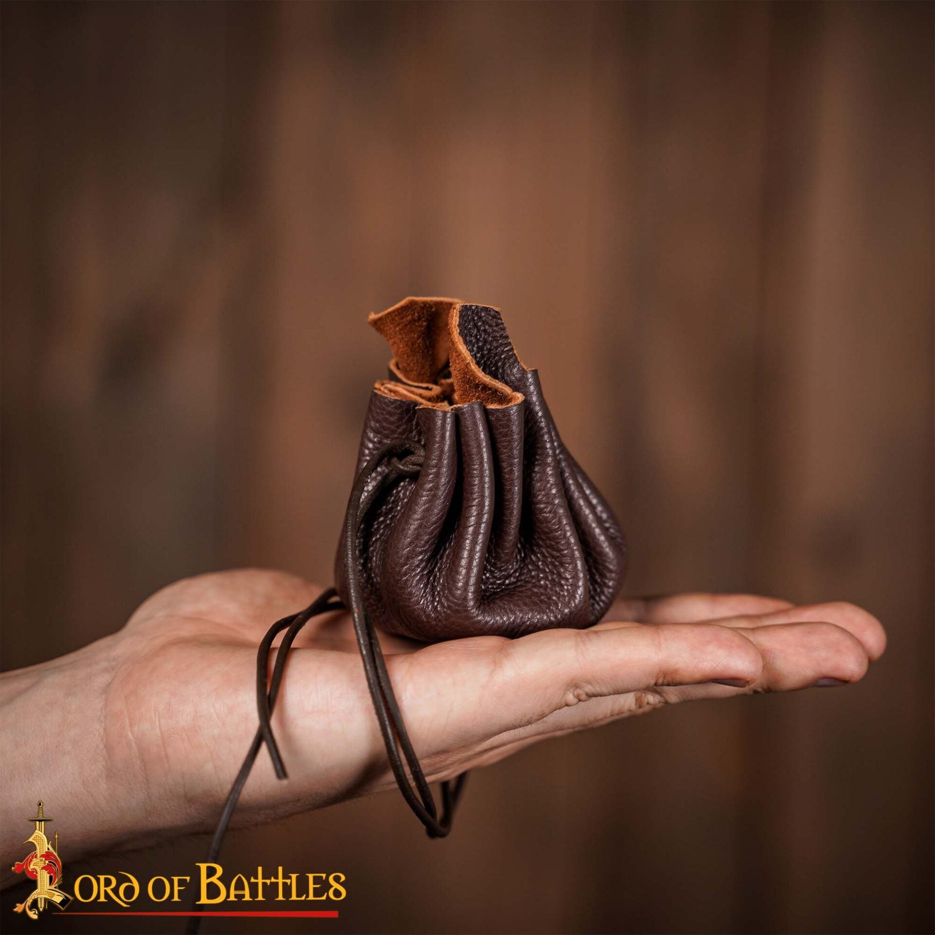 Bolsa de monedas para cinturón, cuero genuino hecha a mano - imagen 10