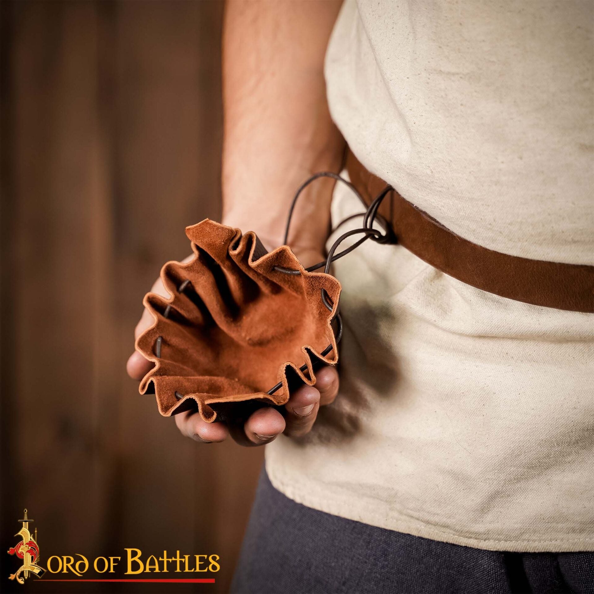 Bolsa de monedas para cinturón, cuero genuino hecha a mano - imagen 13