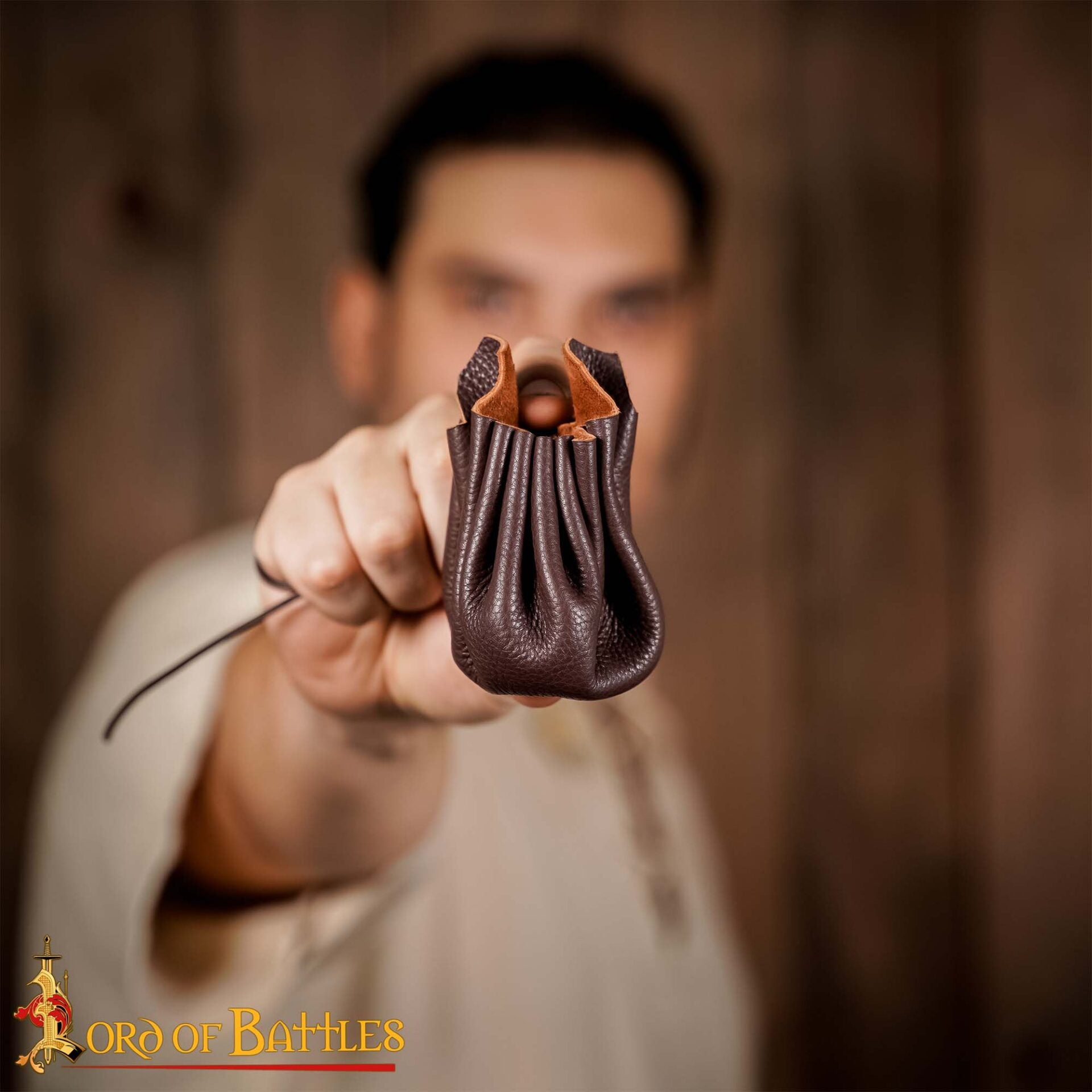 Bolsa de monedas para cinturón, cuero genuino hecha a mano - imagen 14