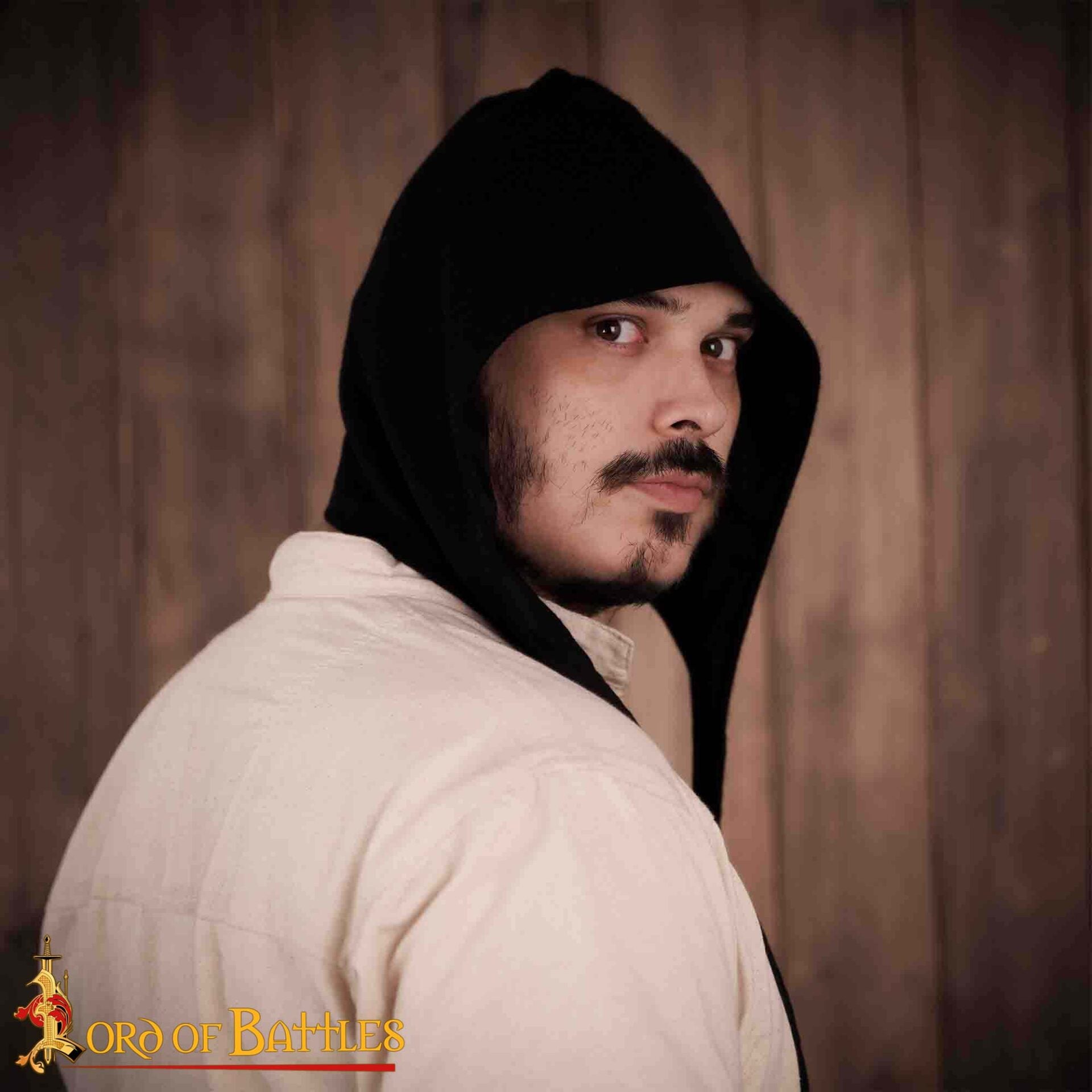 Imagen única de: Capucha Medieval de Lana - Forro Cálido