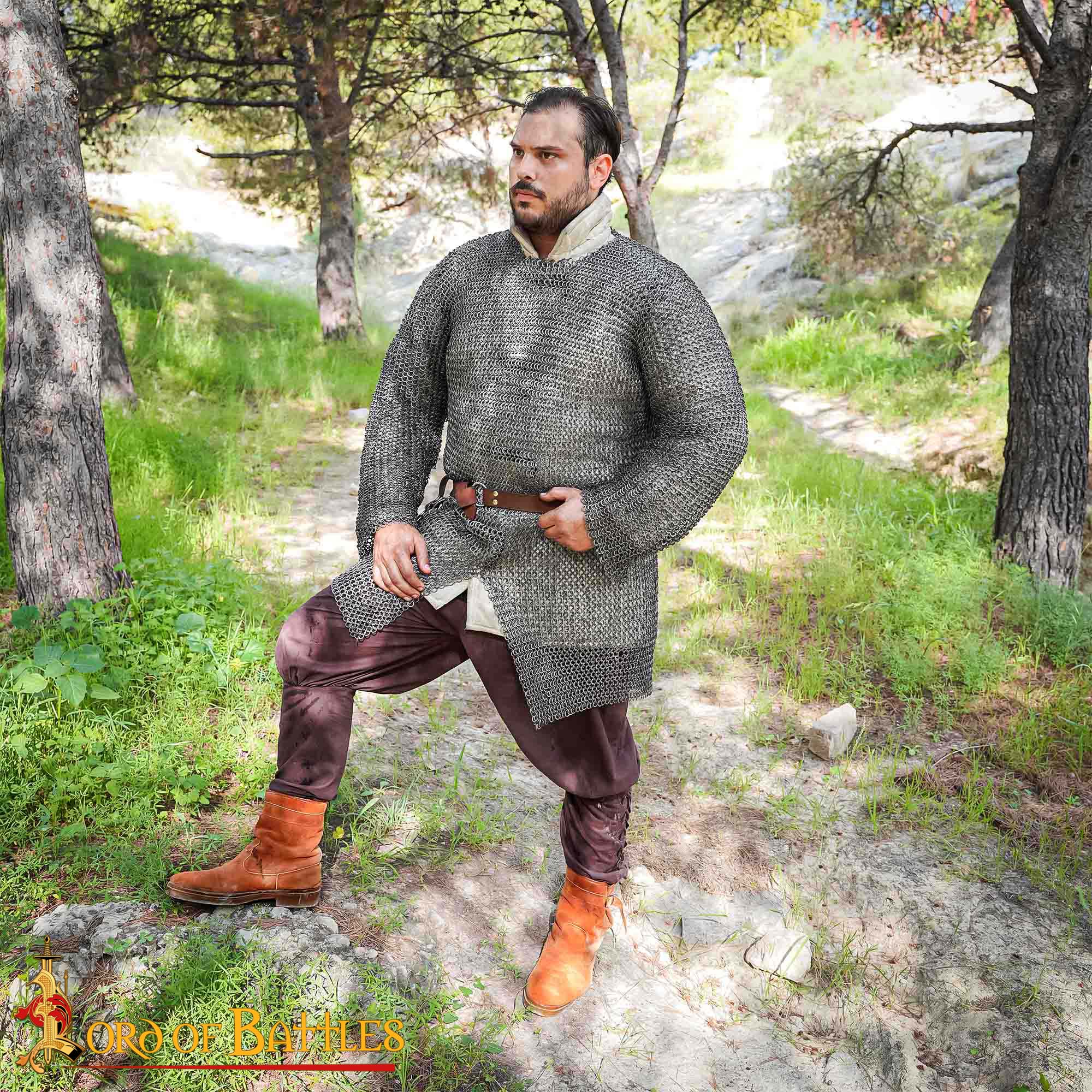 Cota de malla (hauberk) 9 mm en acero calibre 18 - imagen 25