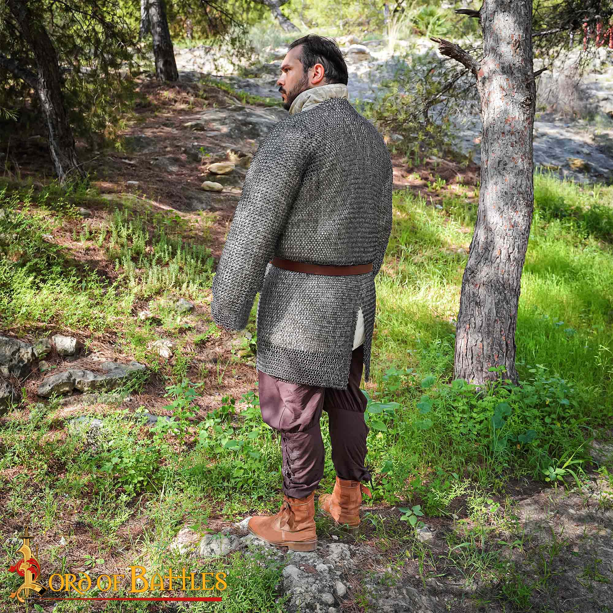 Cota de malla (hauberk) 9 mm en acero calibre 18 - imagen 23