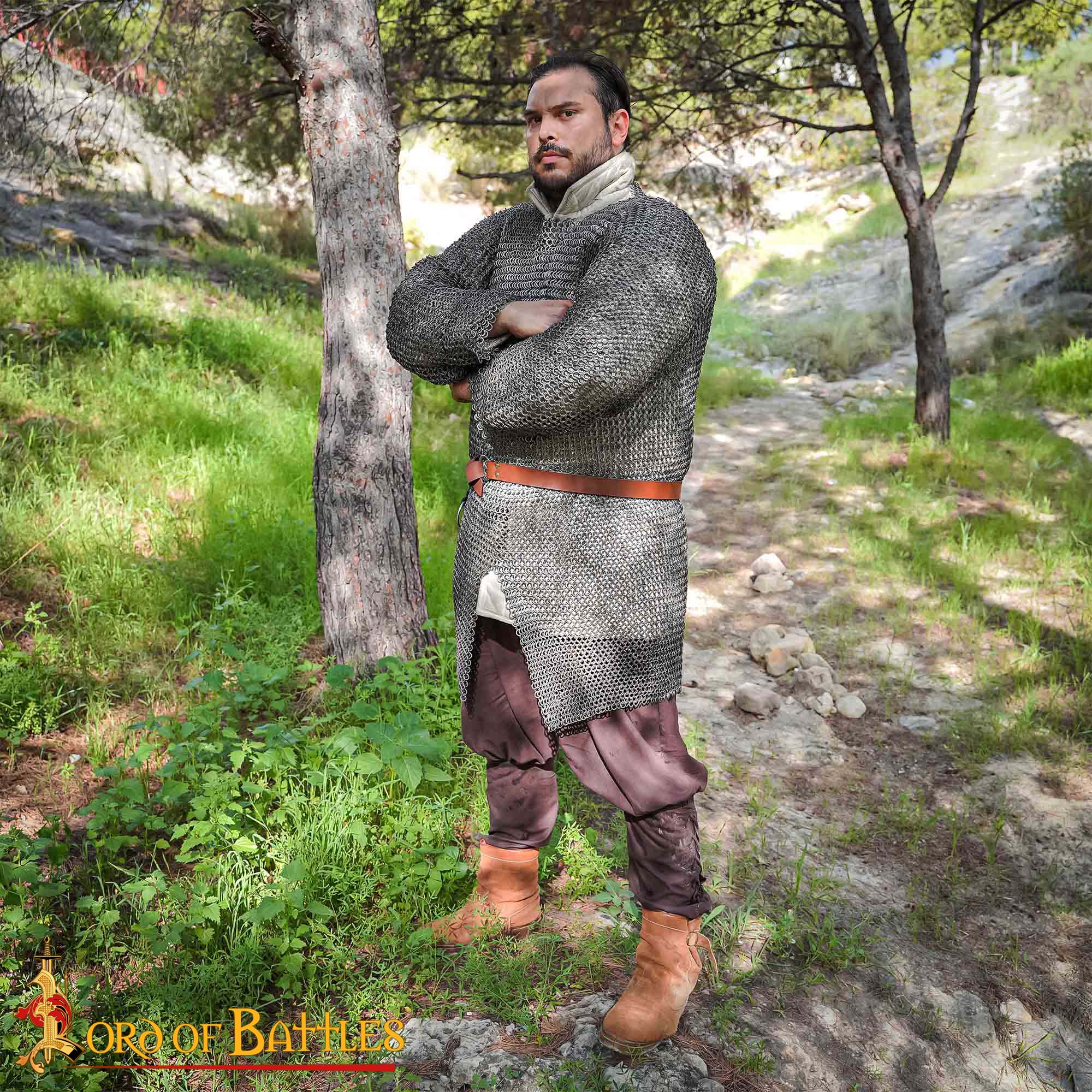 Cota de malla (hauberk) 9 mm en acero calibre 18 - imagen 2